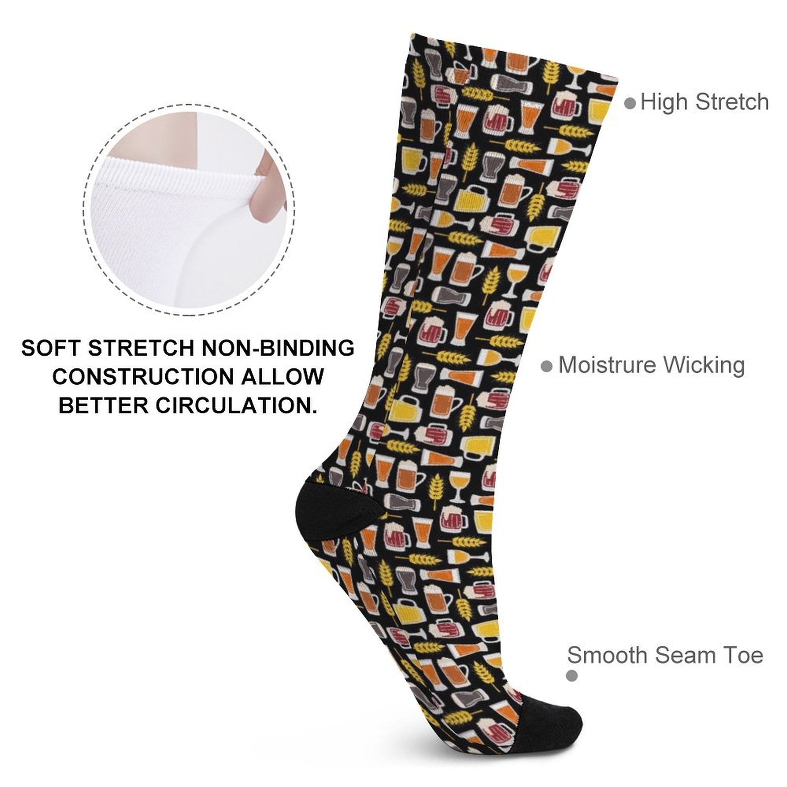 Fall Brewskis Prined socks Gifts for Men Women