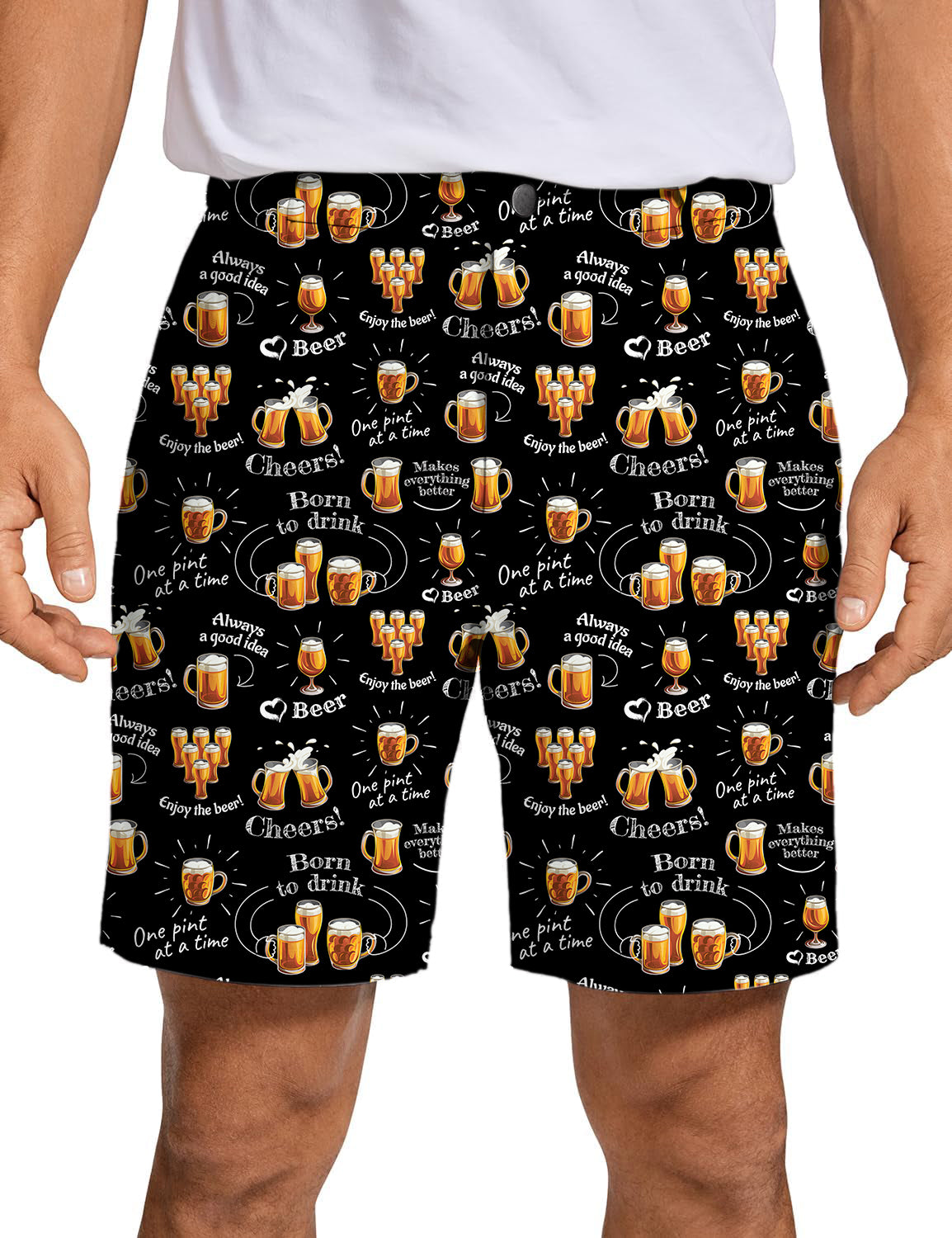 Men's cheer beer Golf Shorts