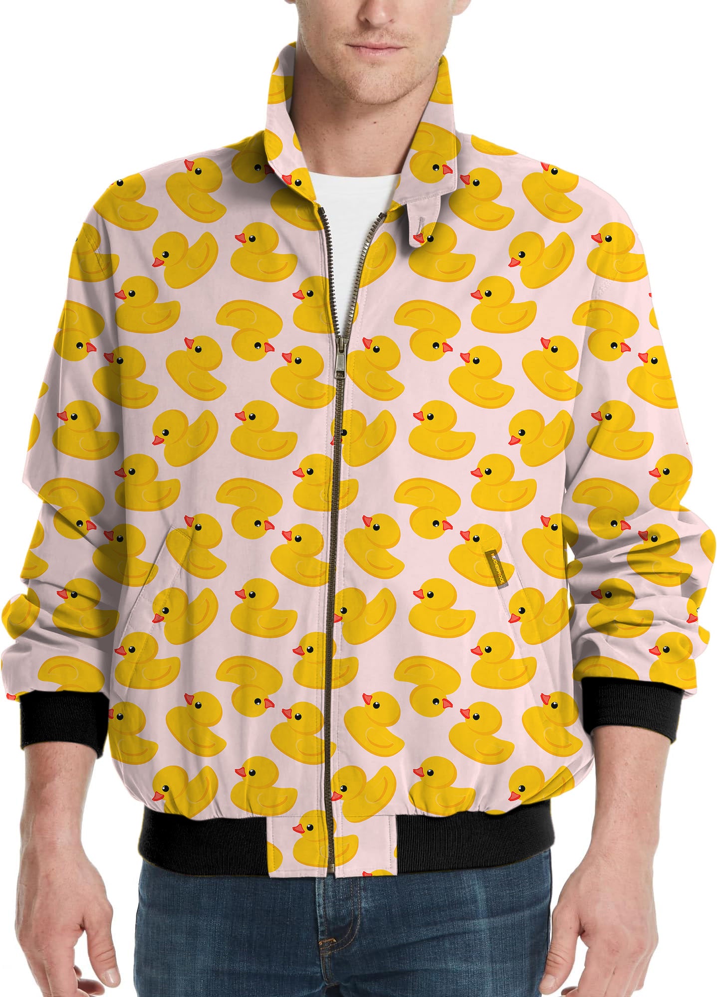 Yellow duck-Men's Golf Windbreaker Light Jacket