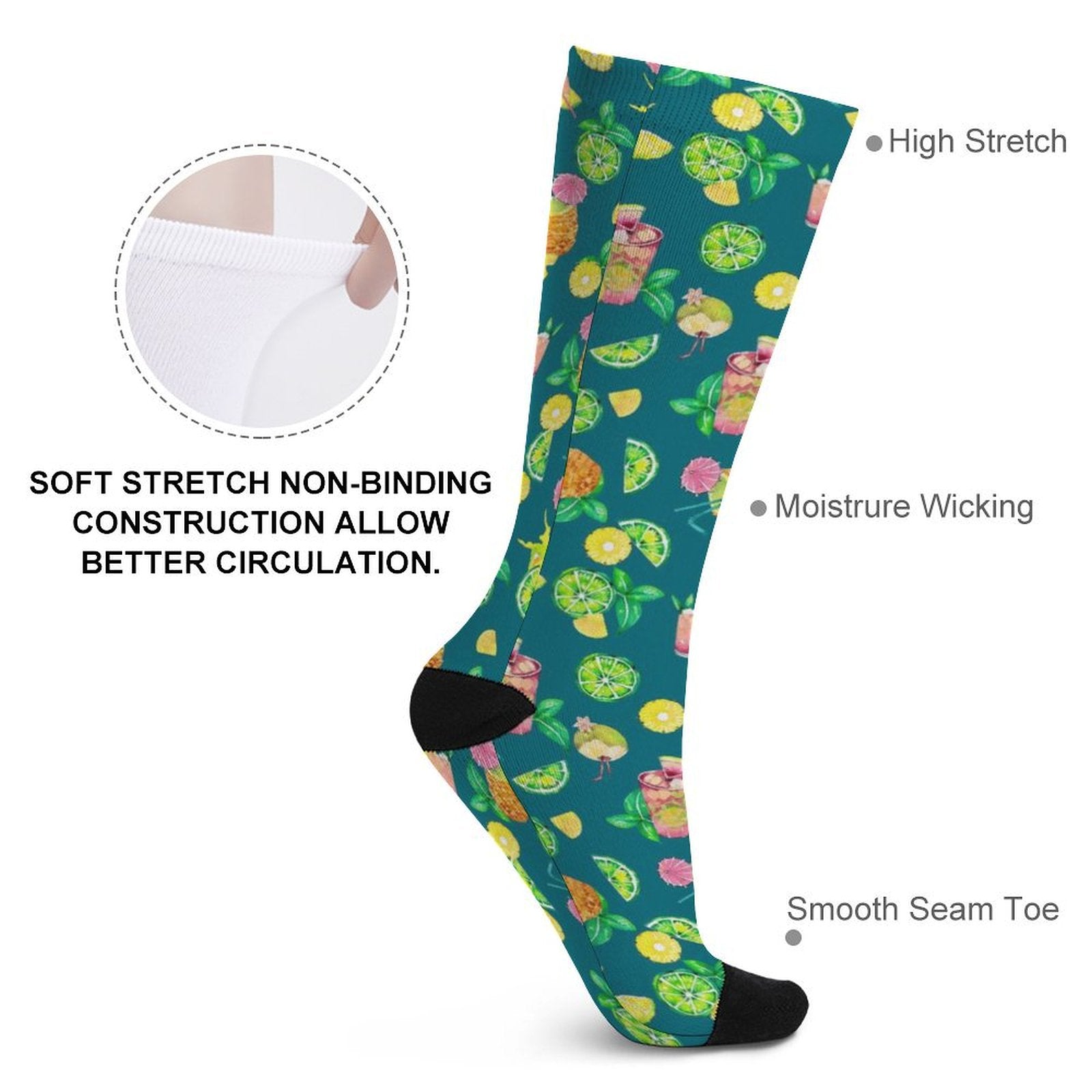 Tropical Paradise Prined socks Gifts for Men Women