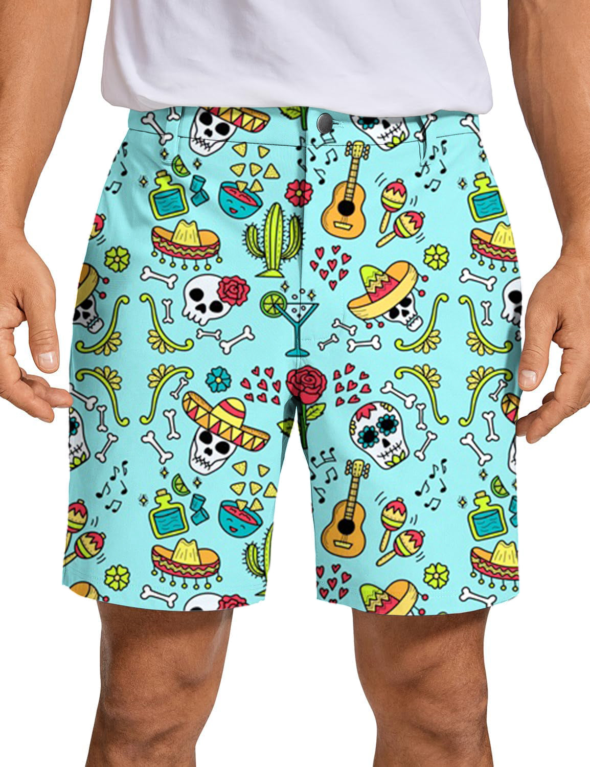 Men Fiesta Time Golf Shorts