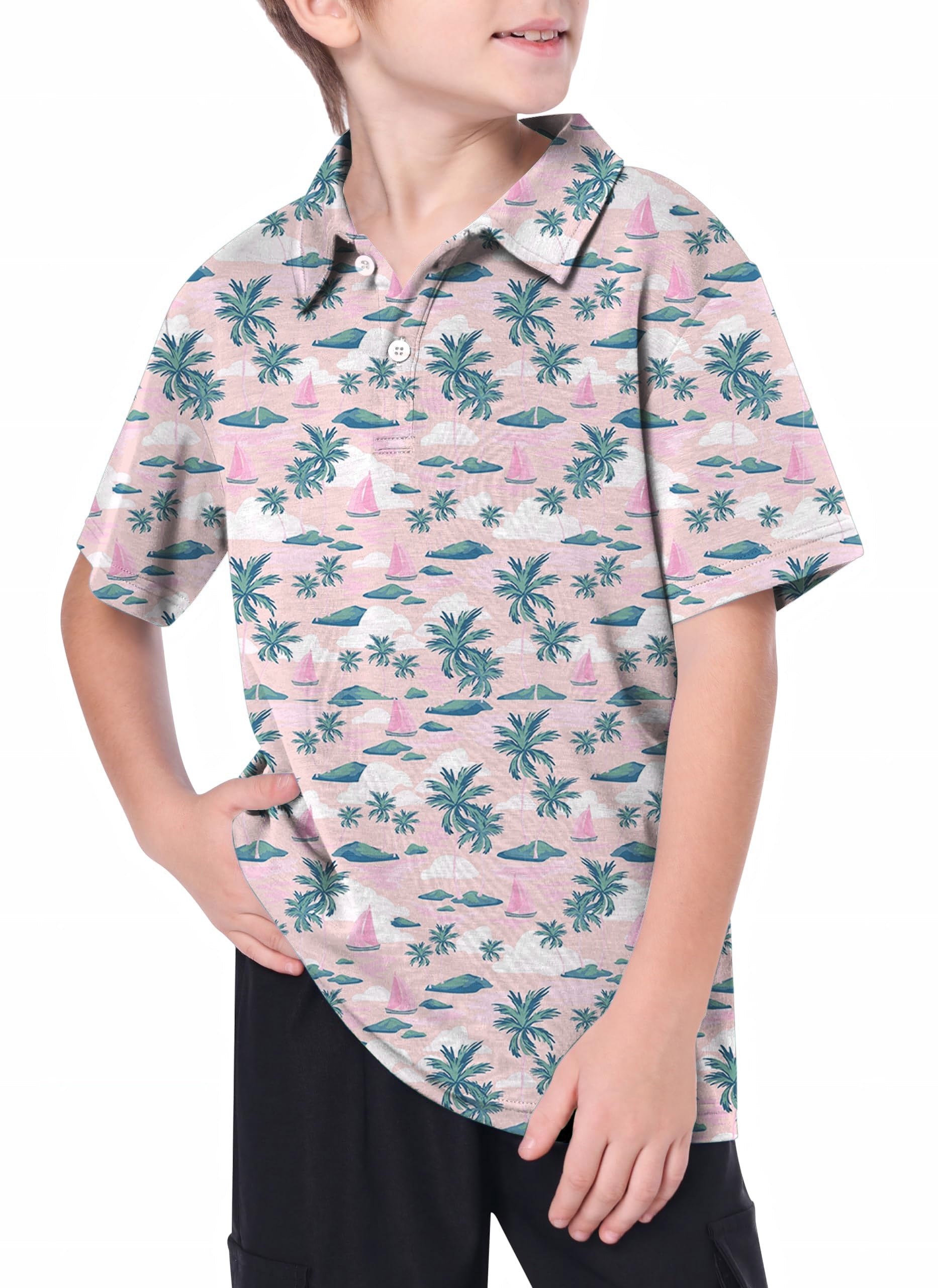 Youth Island Time Golf Polo