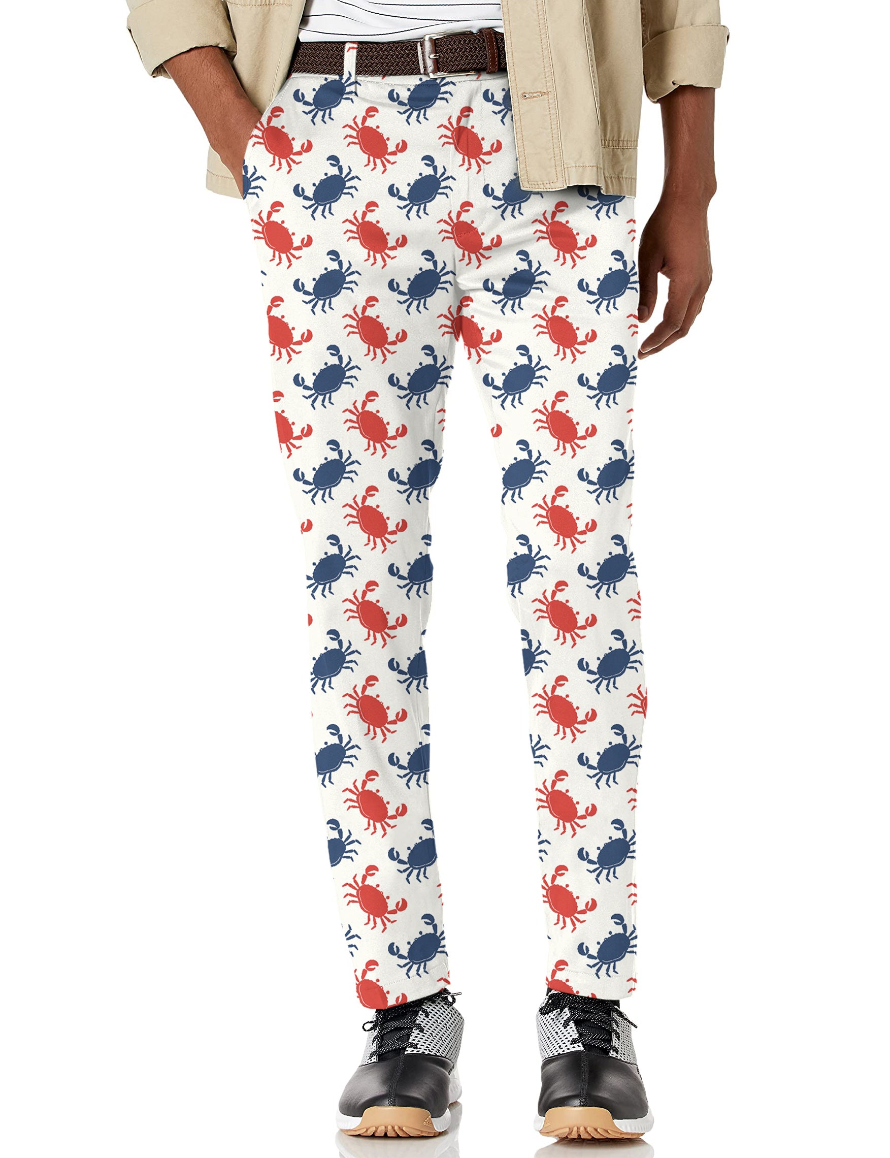 Men's Blue and red Crab Stretch Golf Pants