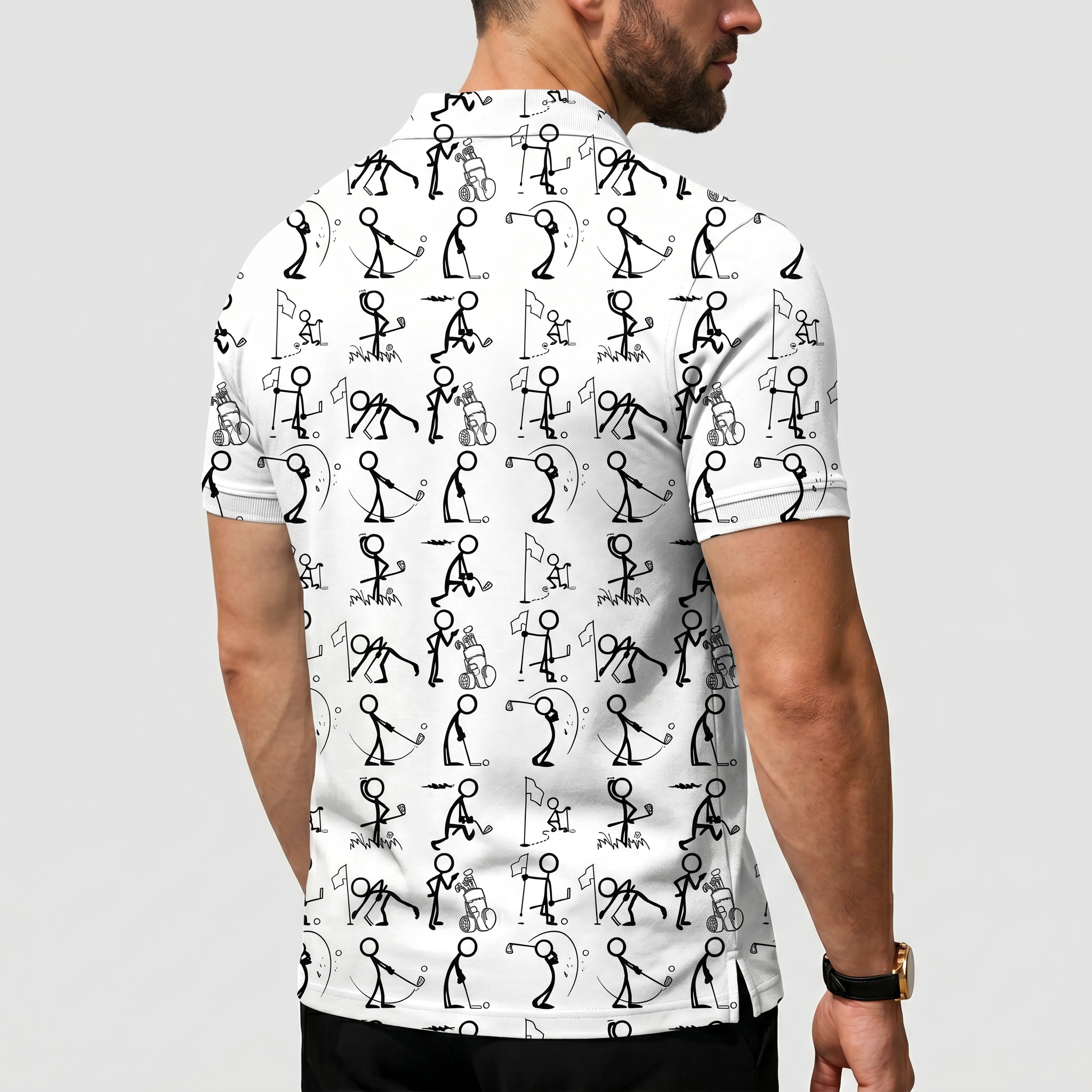 Men's play golf Polo