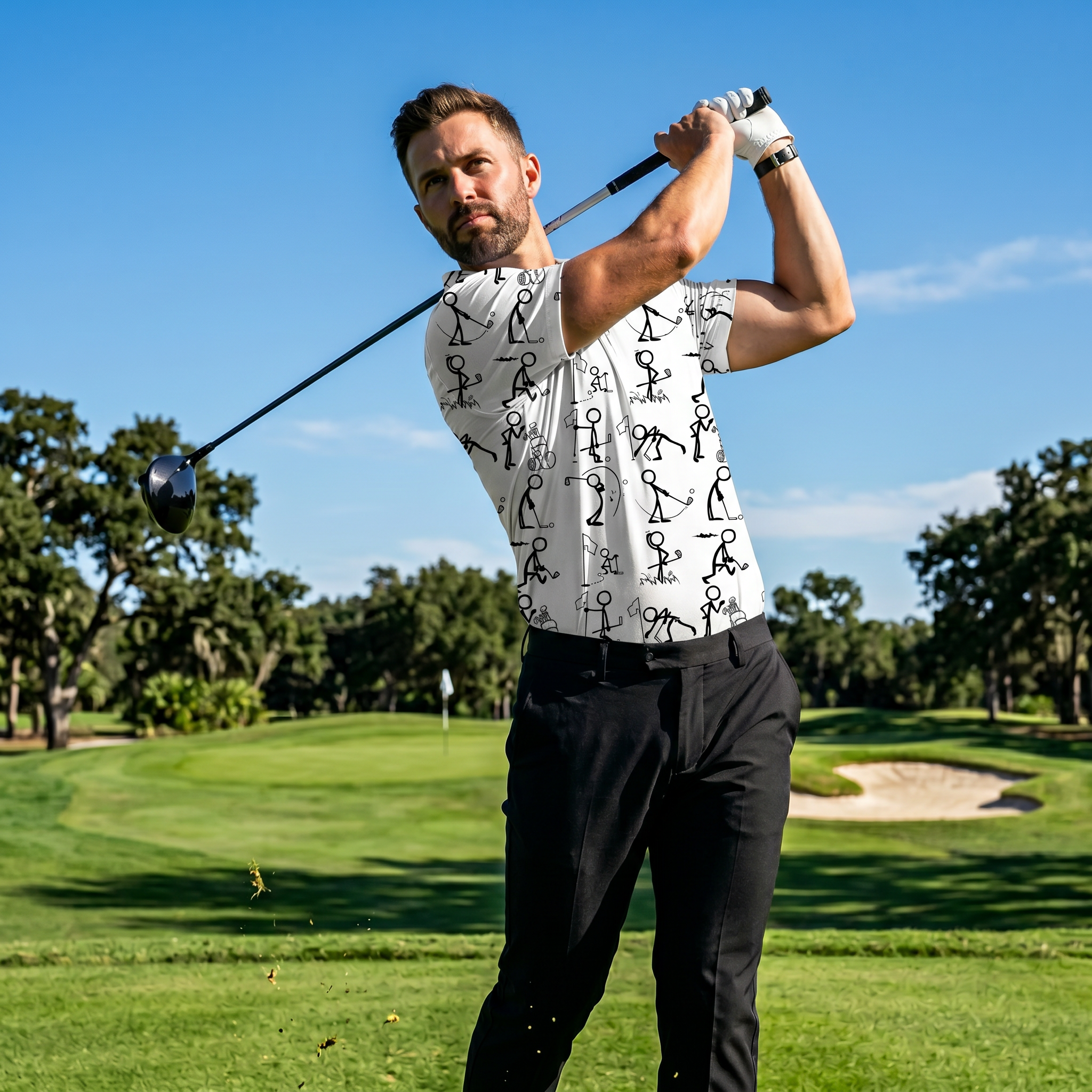 Men's play golf Polo
