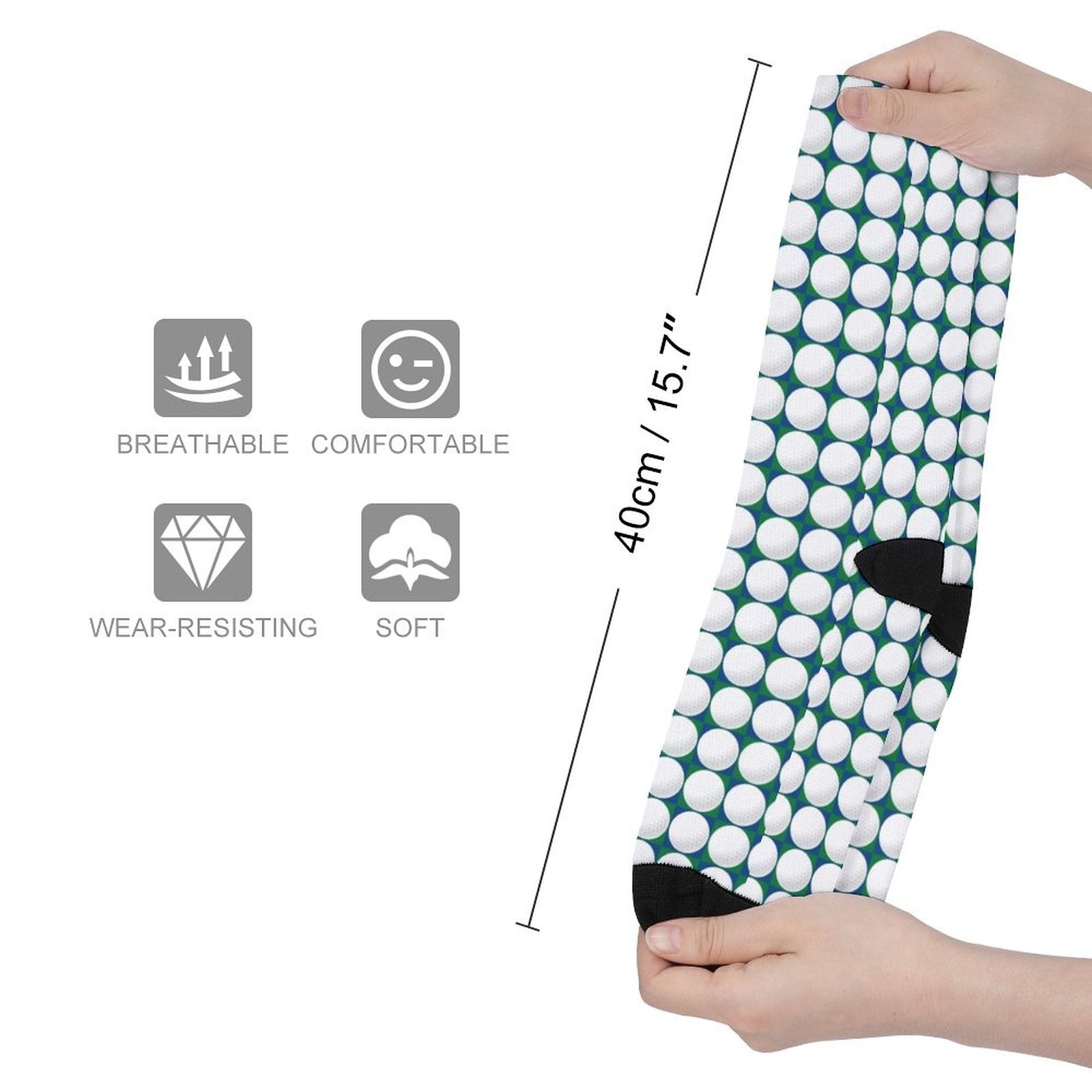 golf ball Prined socks Gifts for Men Women