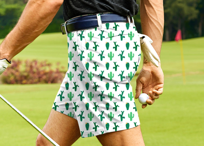 Men Cactus Golf Shorts