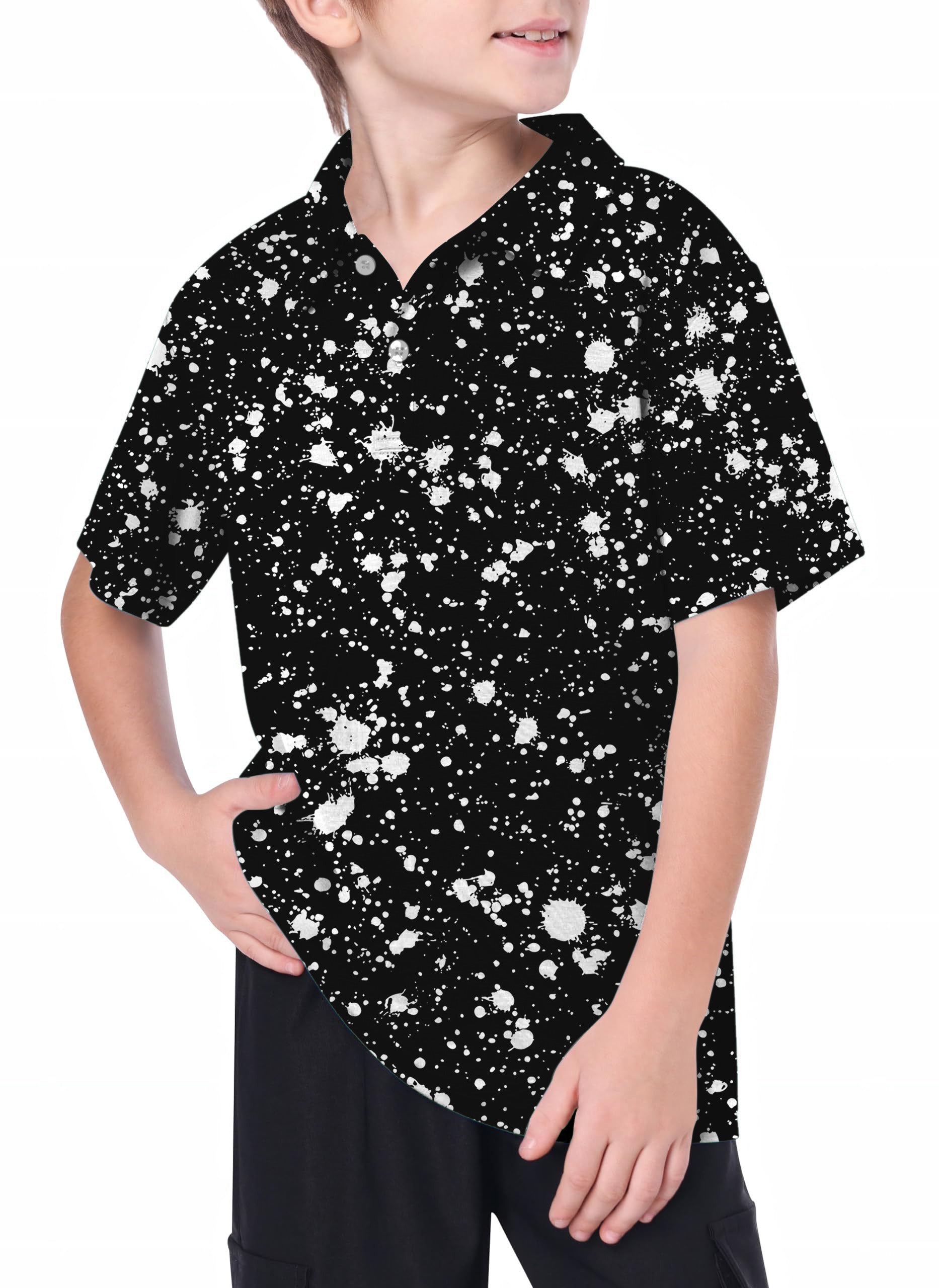 Youth ZEBRA SPLATTER Golf Polo