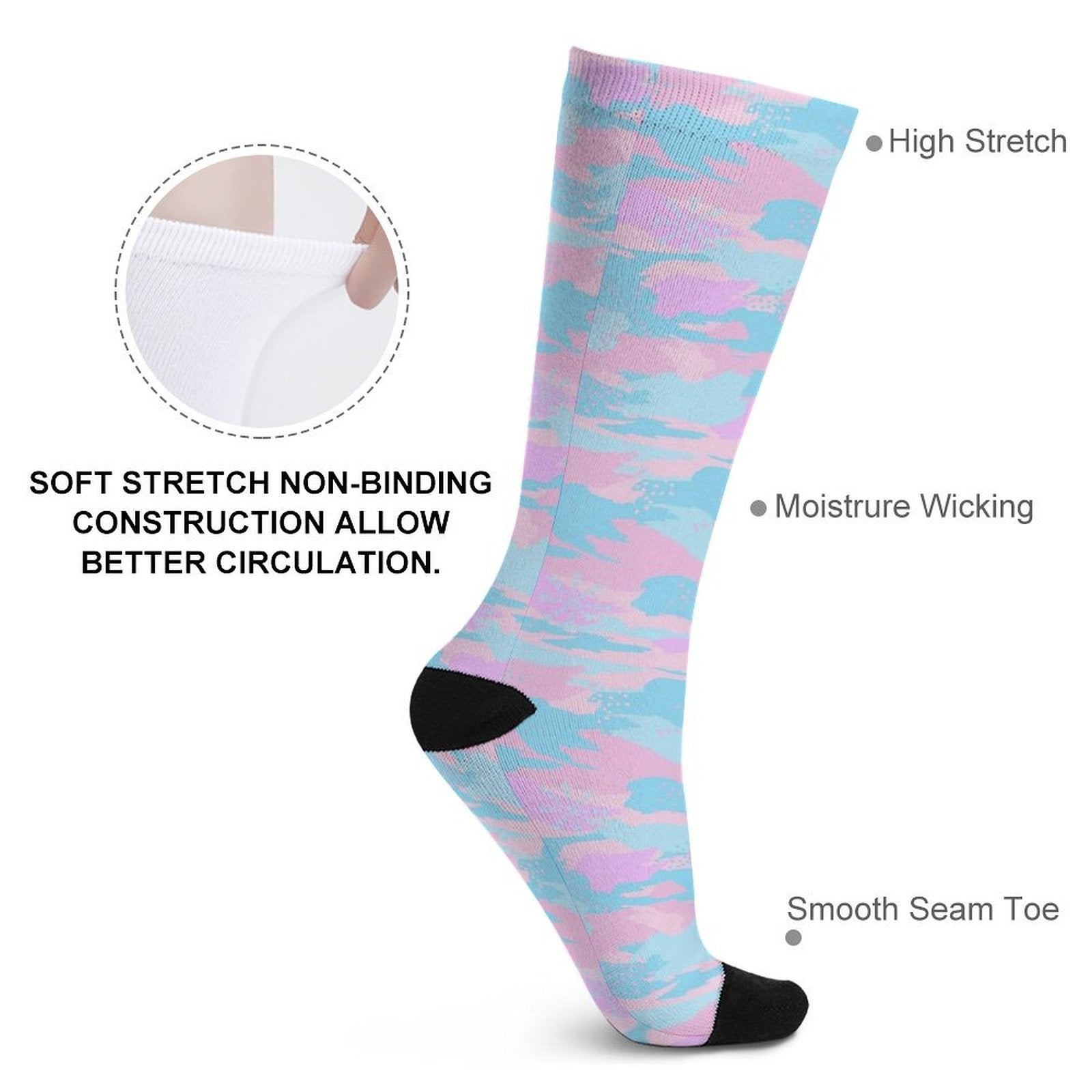Pastel Camo Prined socks Gifts for Men Women