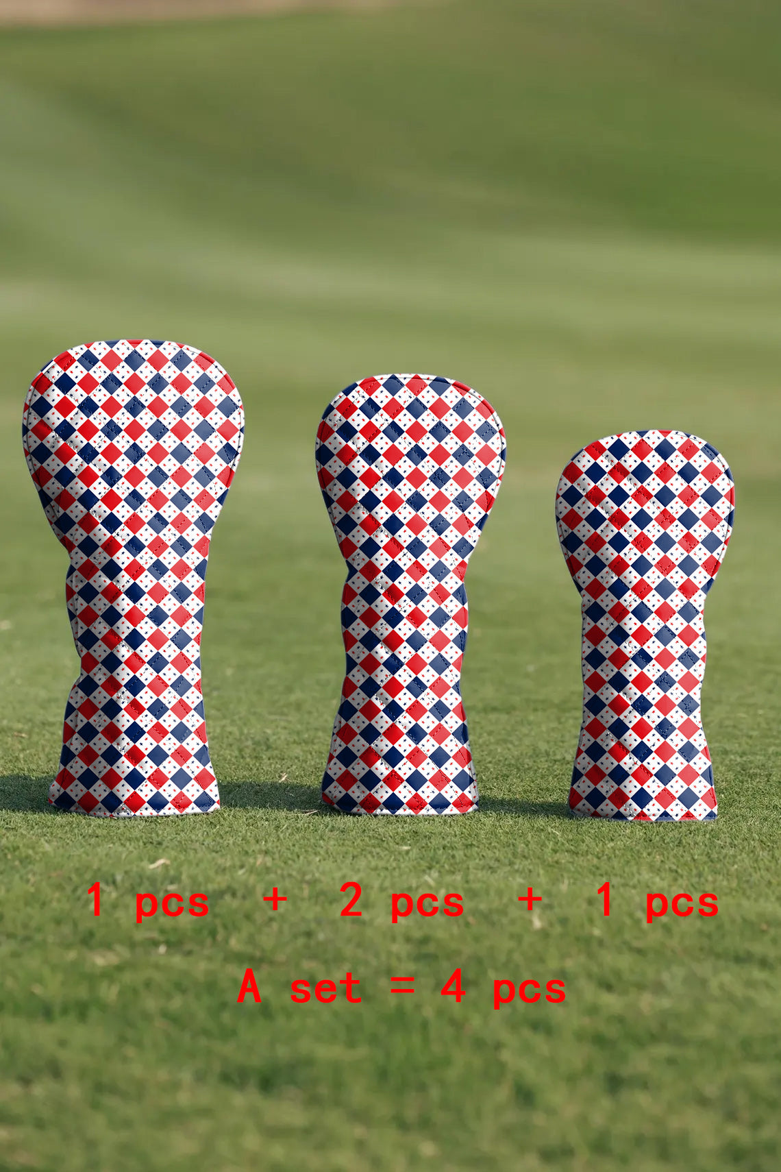 Custom Pattern Cotton Quilting Golf Cover Set Digital Printing Sewing The Perfect Gift For Your Favorite Team