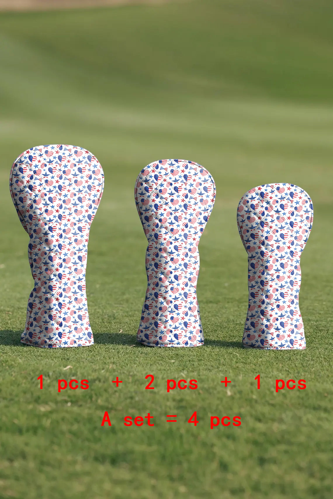 Custom Pattern Cotton Quilting Golf Cover Set Digital Printing Sewing The Perfect Gift For Your Favorite Team