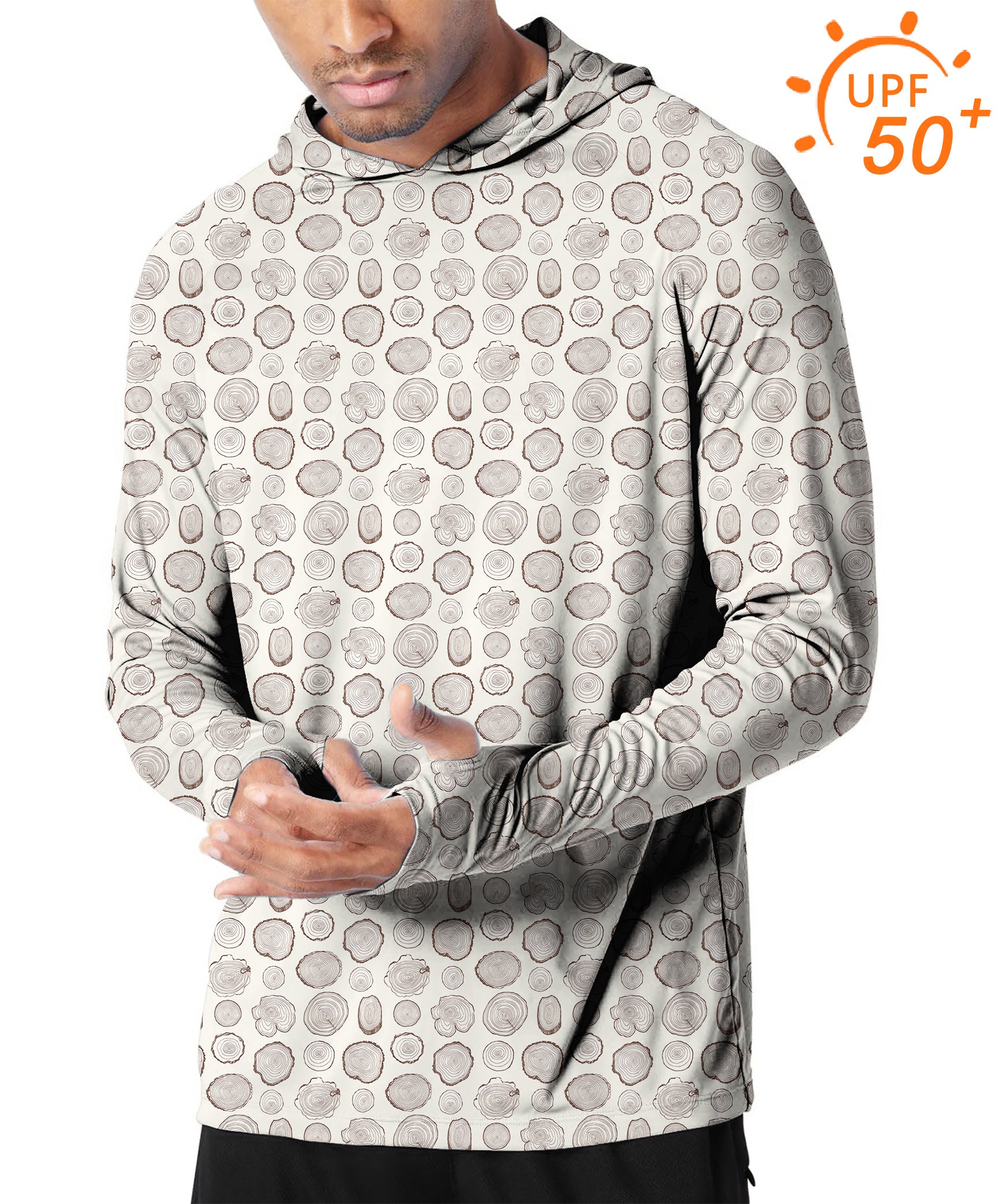 Men's Outdoor Growth Rings Golf Sun Protection Slim Fit hoodies