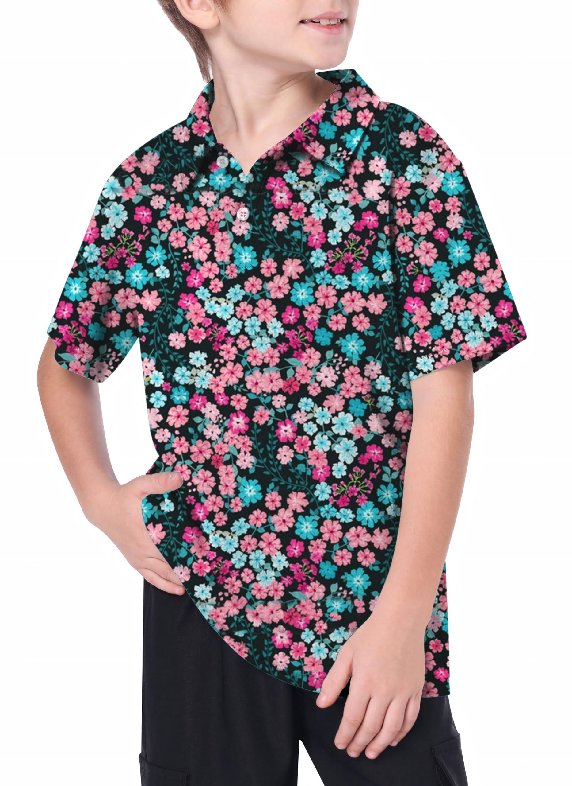 Youth Candy Blossoms Golf Polo