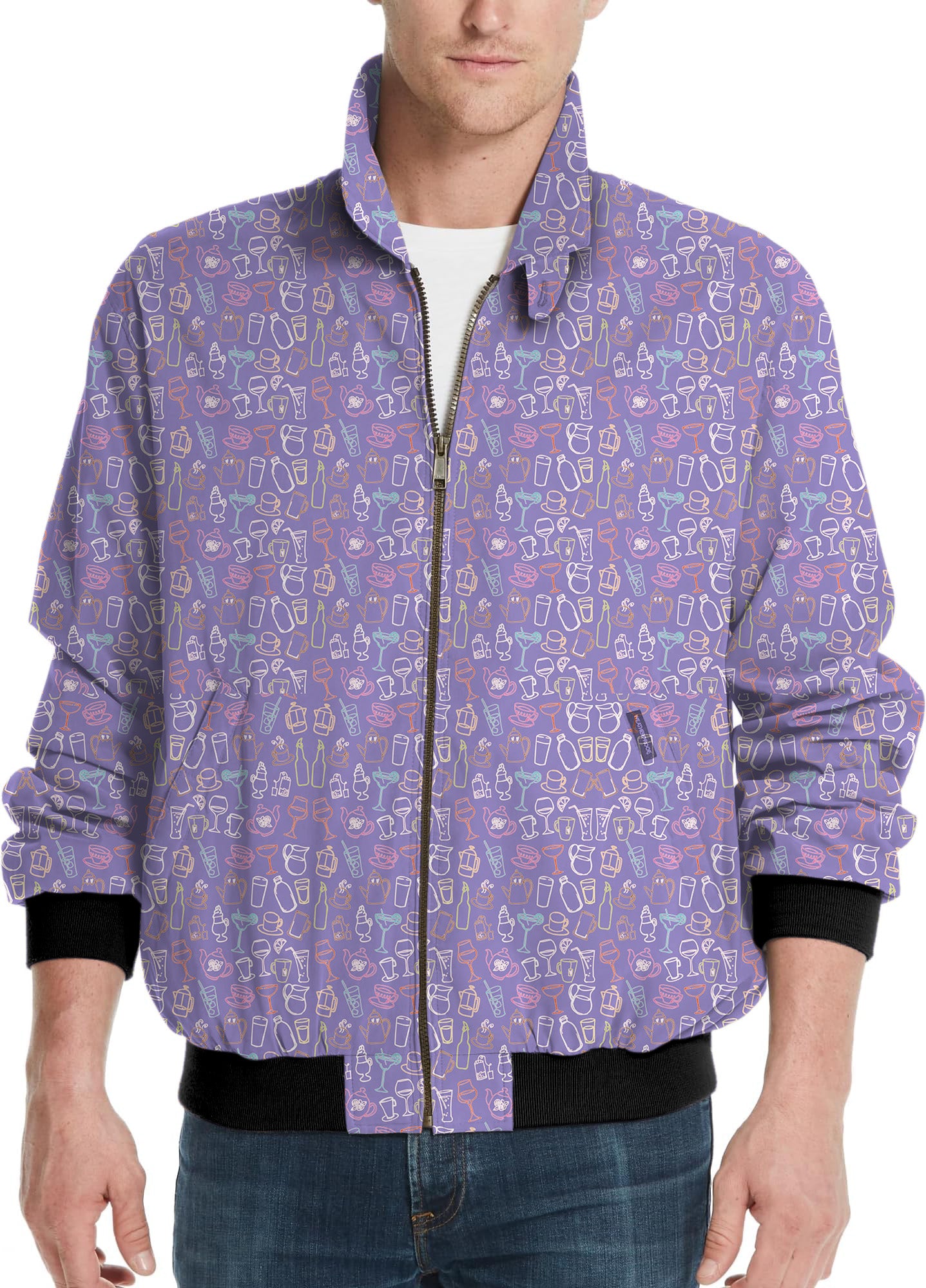 Here for the Drinks-Men's Golf Windbreaker Light Jacket