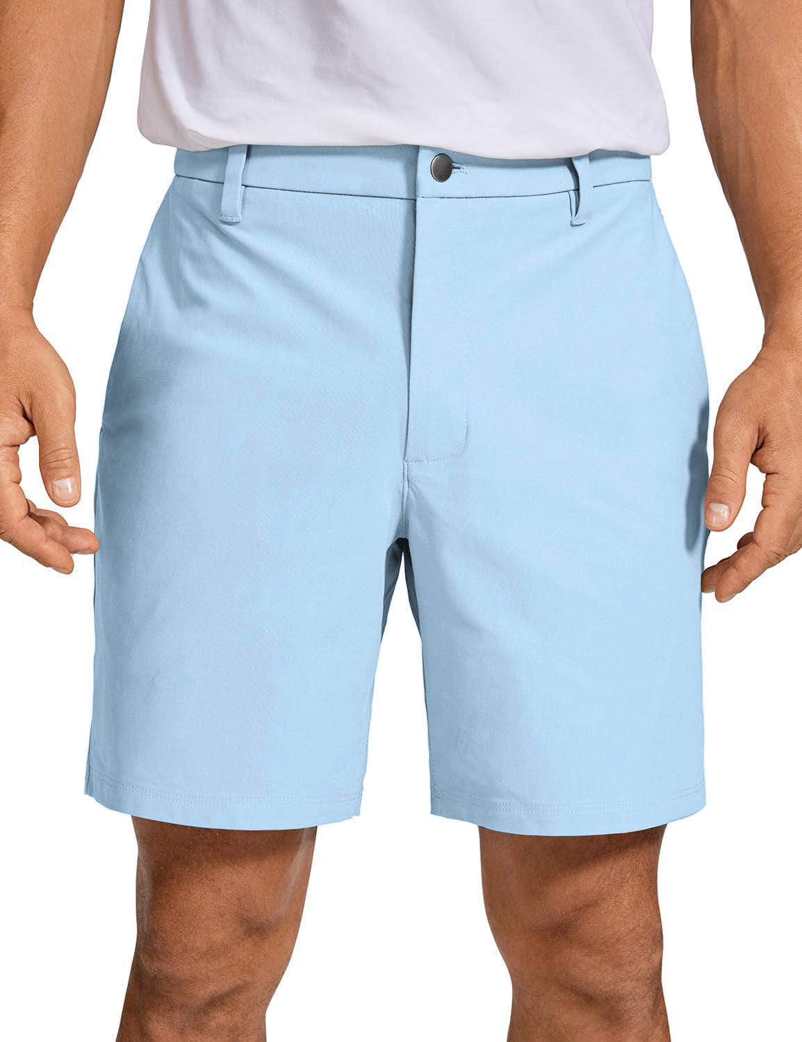 Men pure sky Golf Shorts