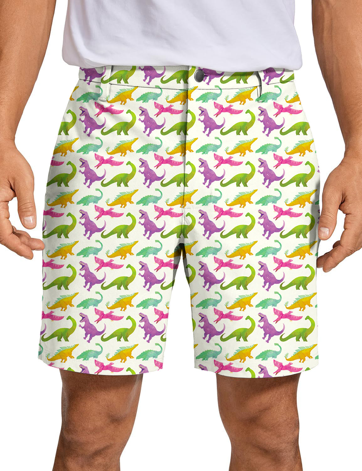 Men's dinosaurs Golf Shorts