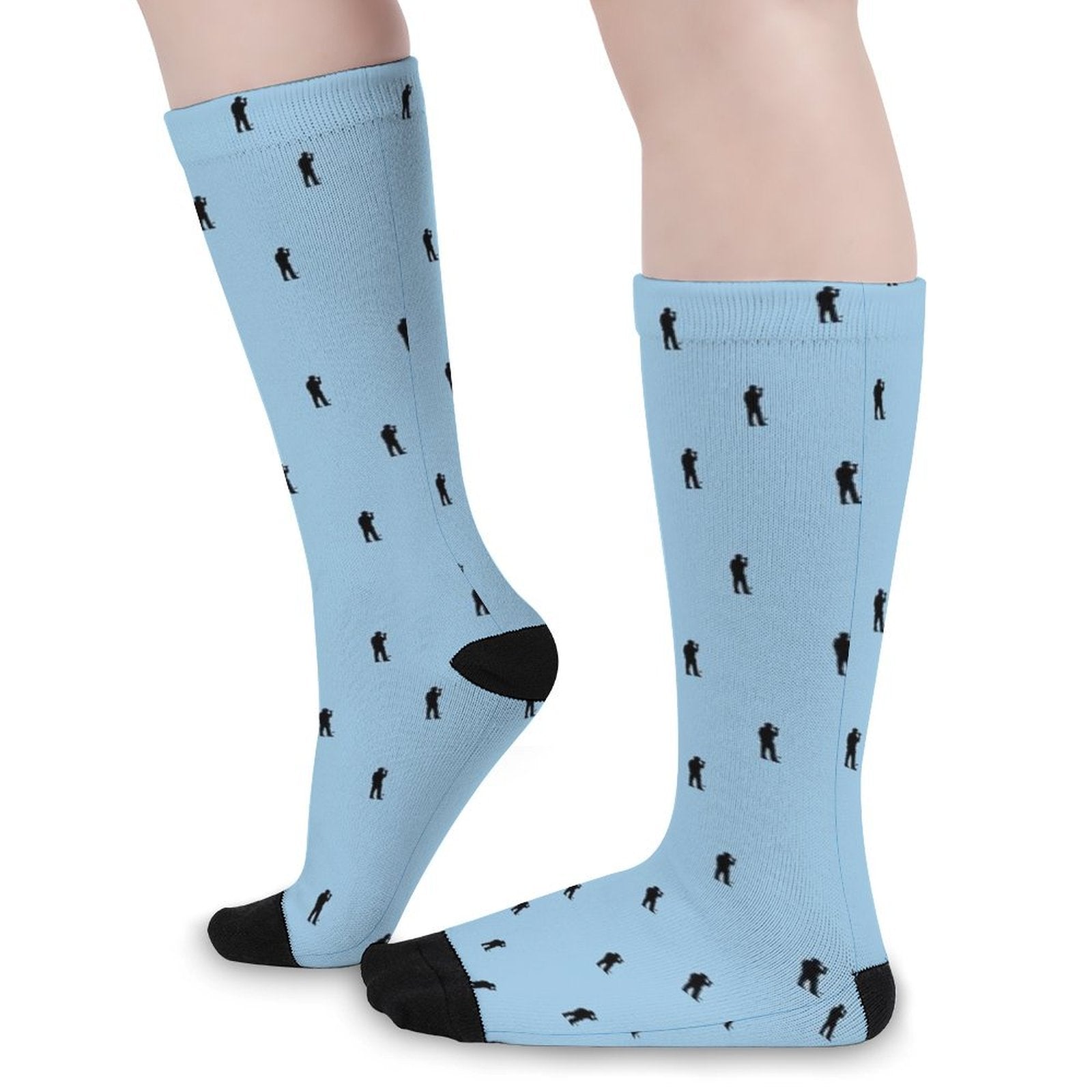 Beers on the course ocean color Prined socks Gifts for Men Women
