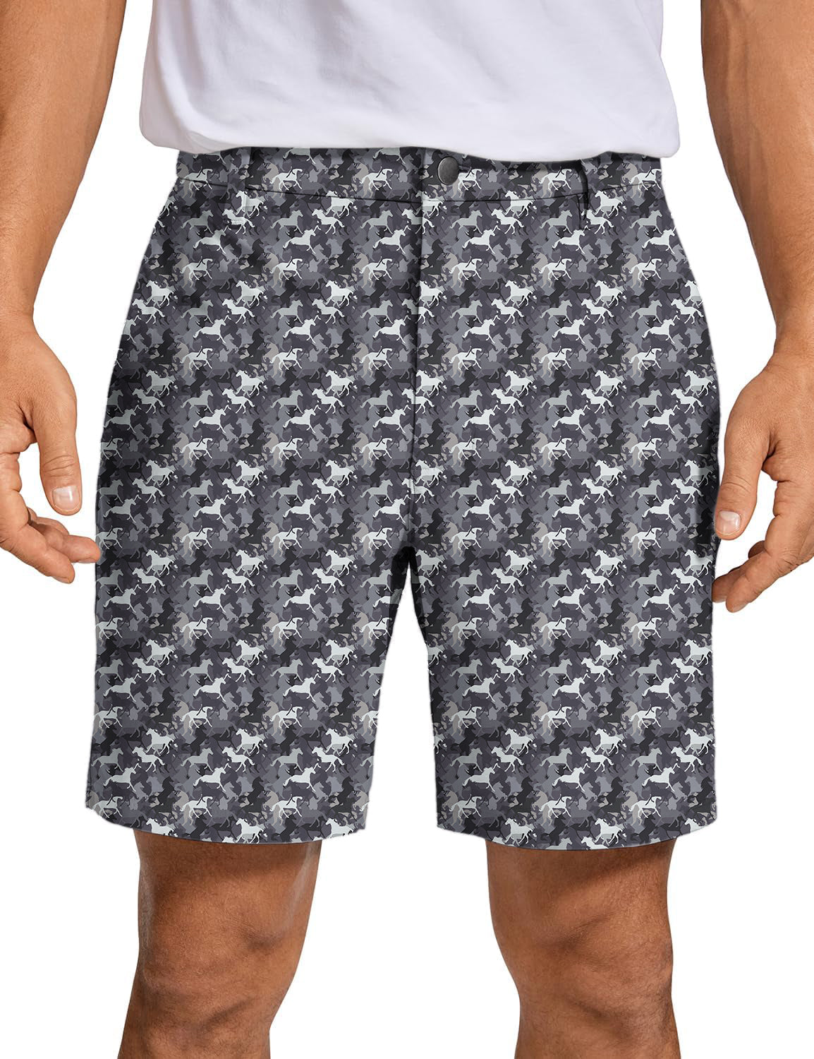 Men horses Golf Shorts