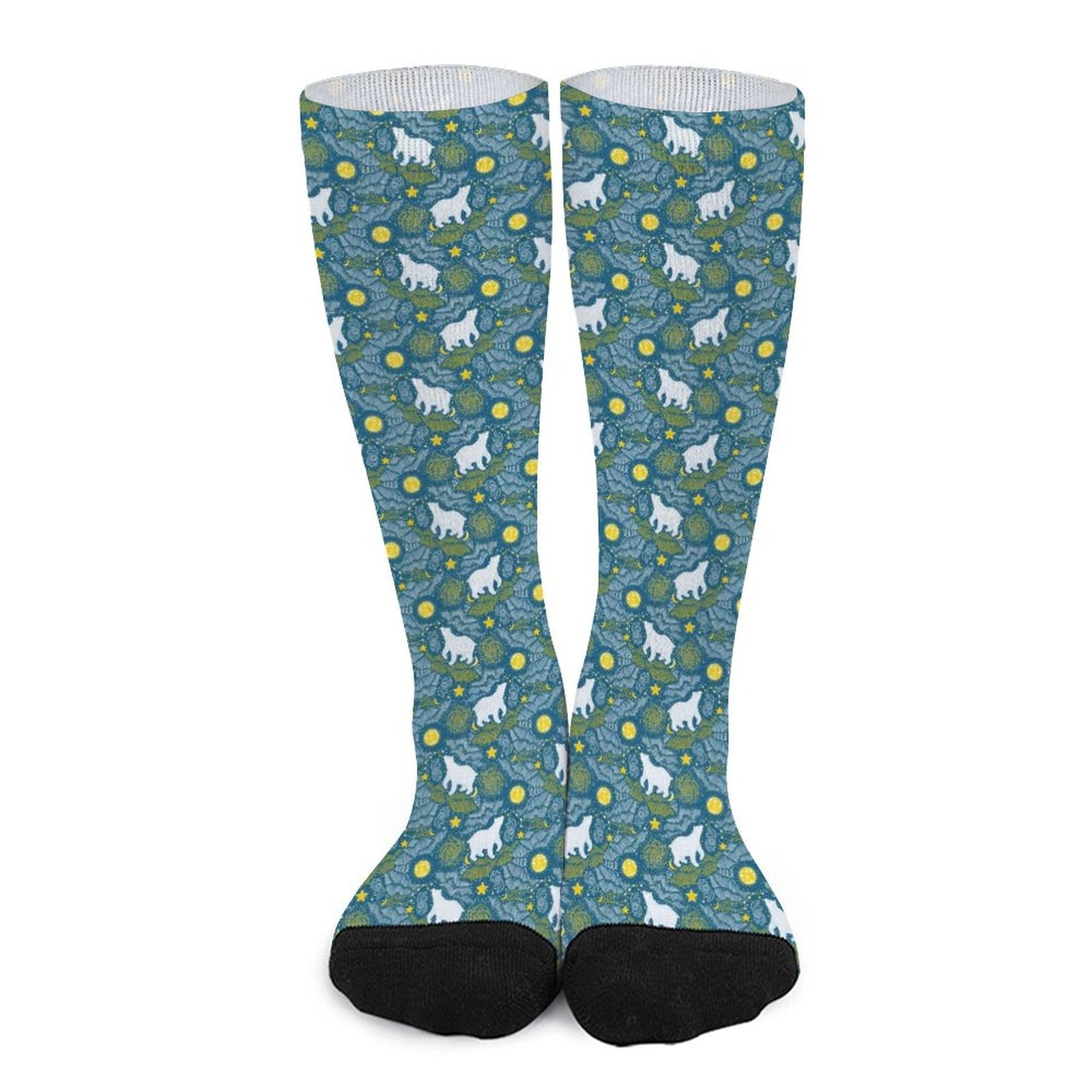 Star mountain bear Prined socks Gifts for Men Women