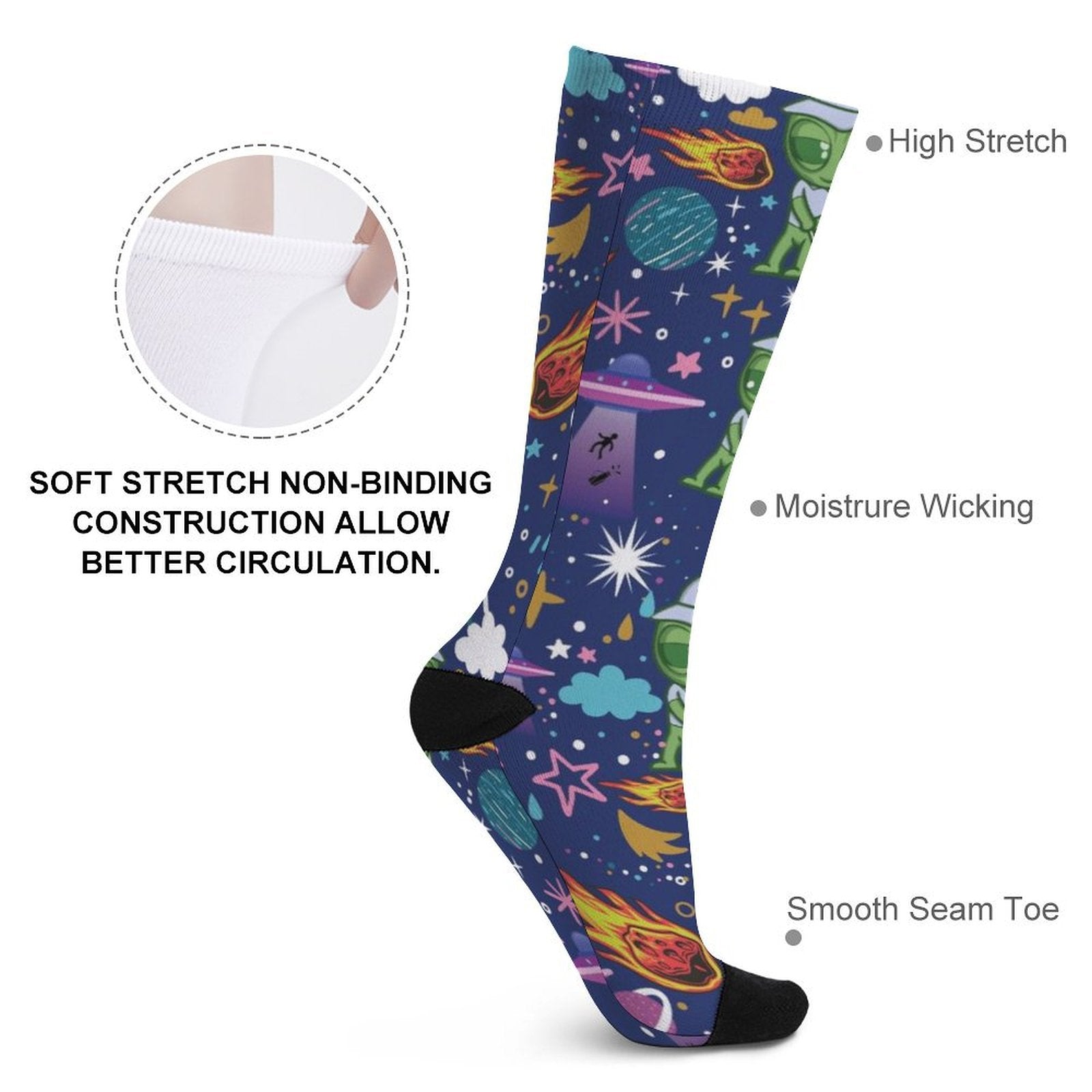 Alien Army Prined socks Gifts for Men Women