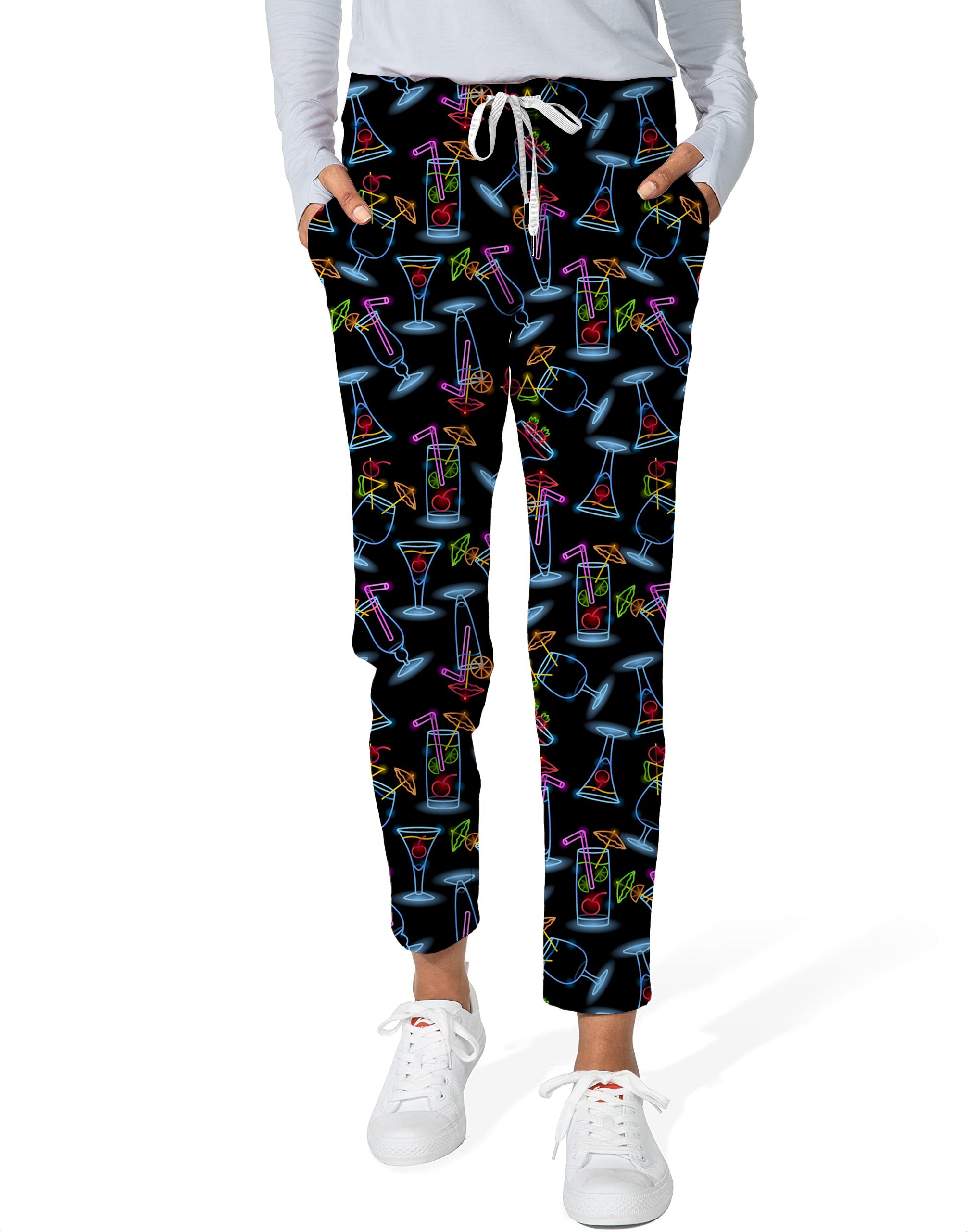 Neon Drinker-Women's 7/8 Stretch Ankle Golf Pants