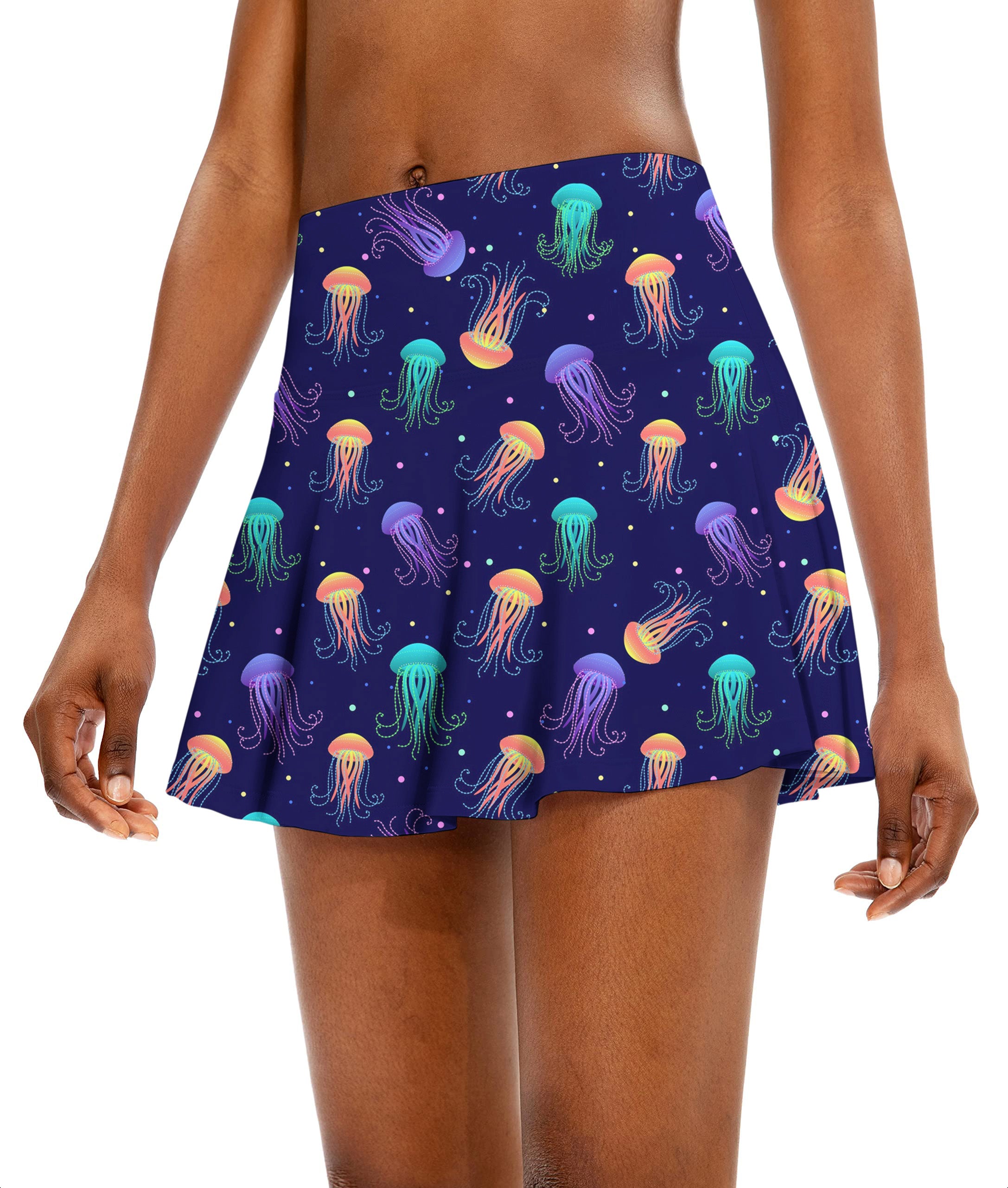 jellyfish Women's Athletic Golf Skorts Flared Skirts