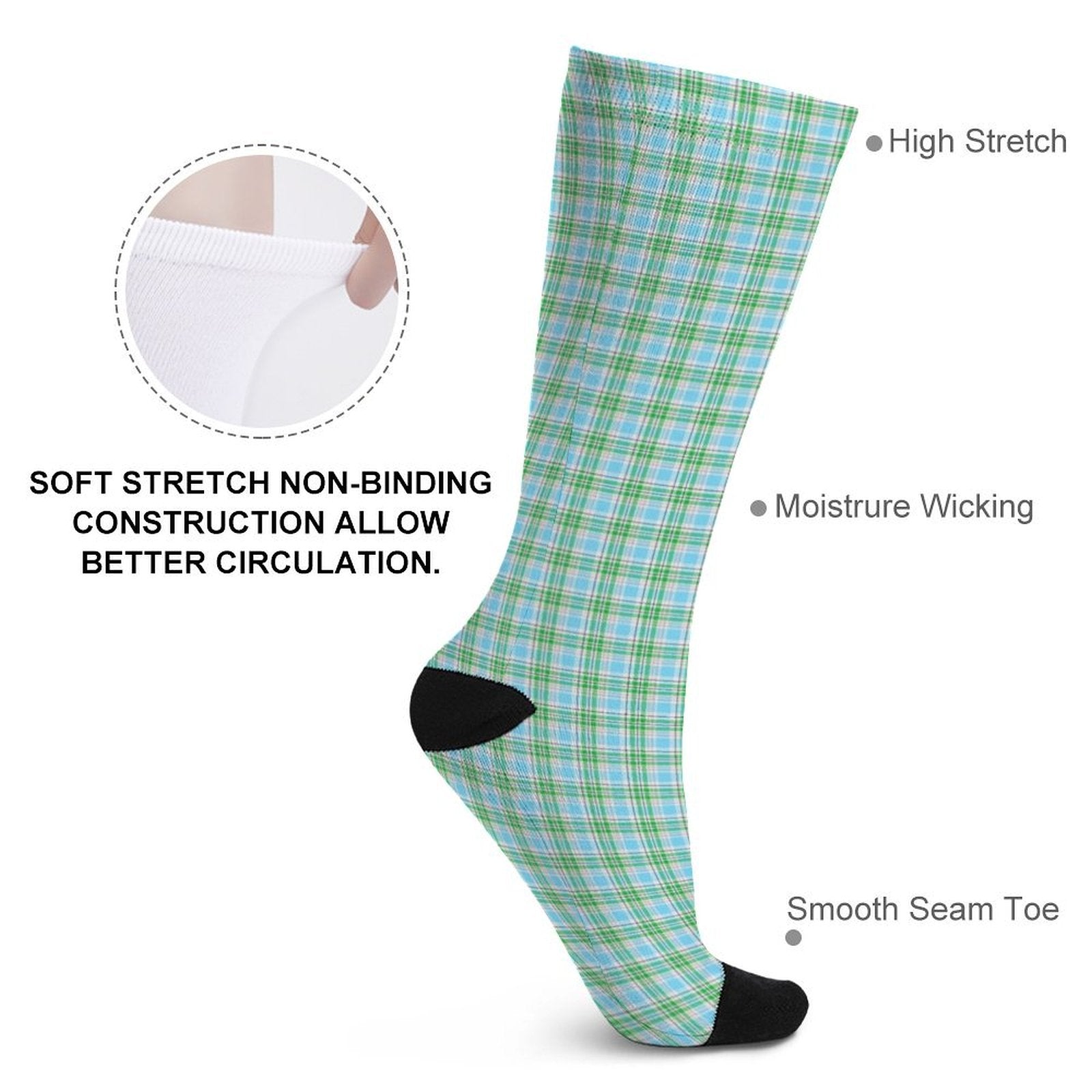 Striped checkerboard Prined socks Gifts for Men Women