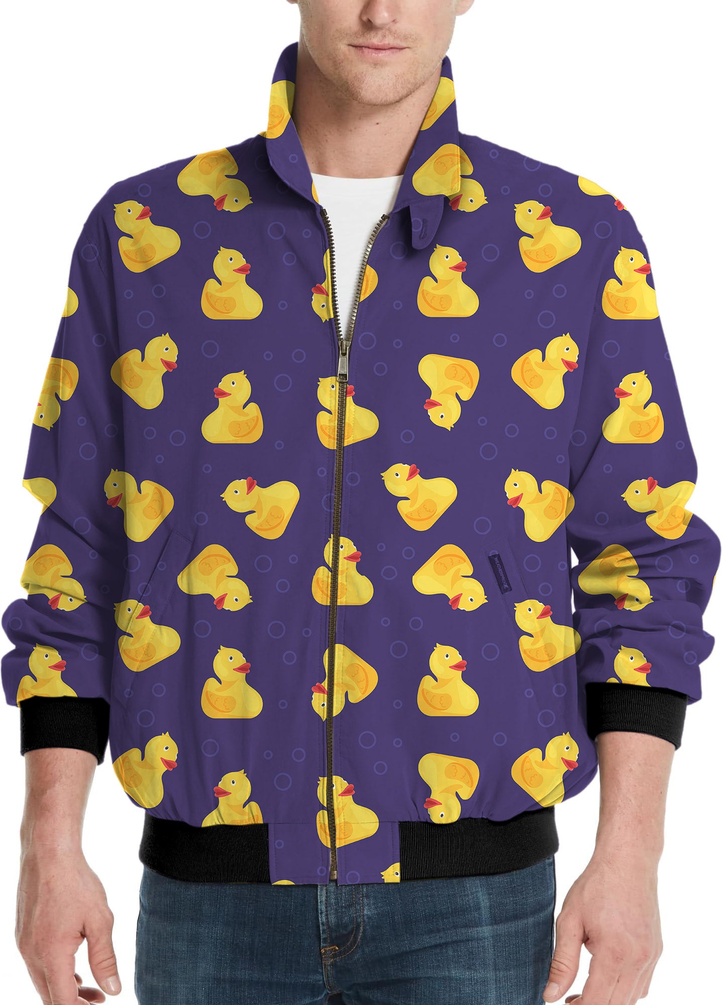 Yellow duck-Men's Golf Windbreaker Light Jacket
