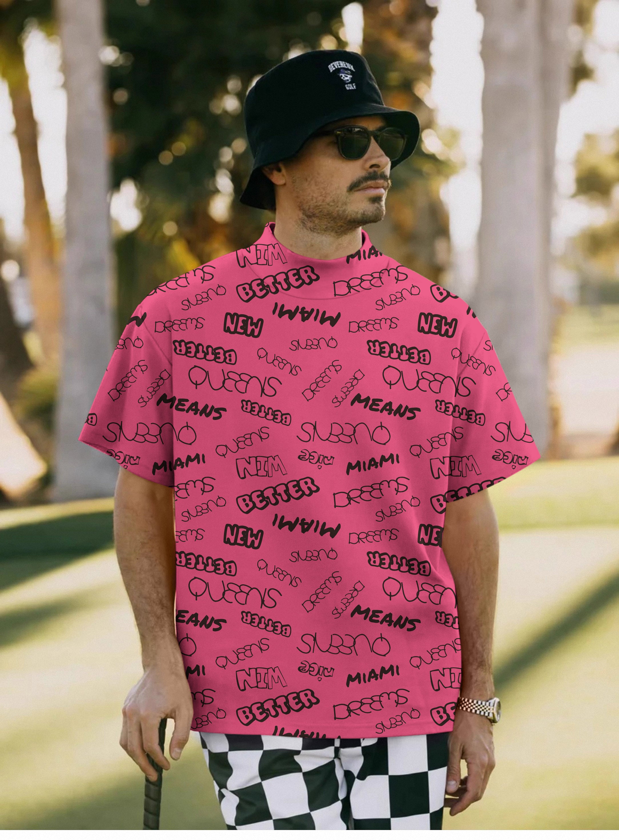 Men's New Better Miami Pullover High neck Long/Short sleeve T-Shirt