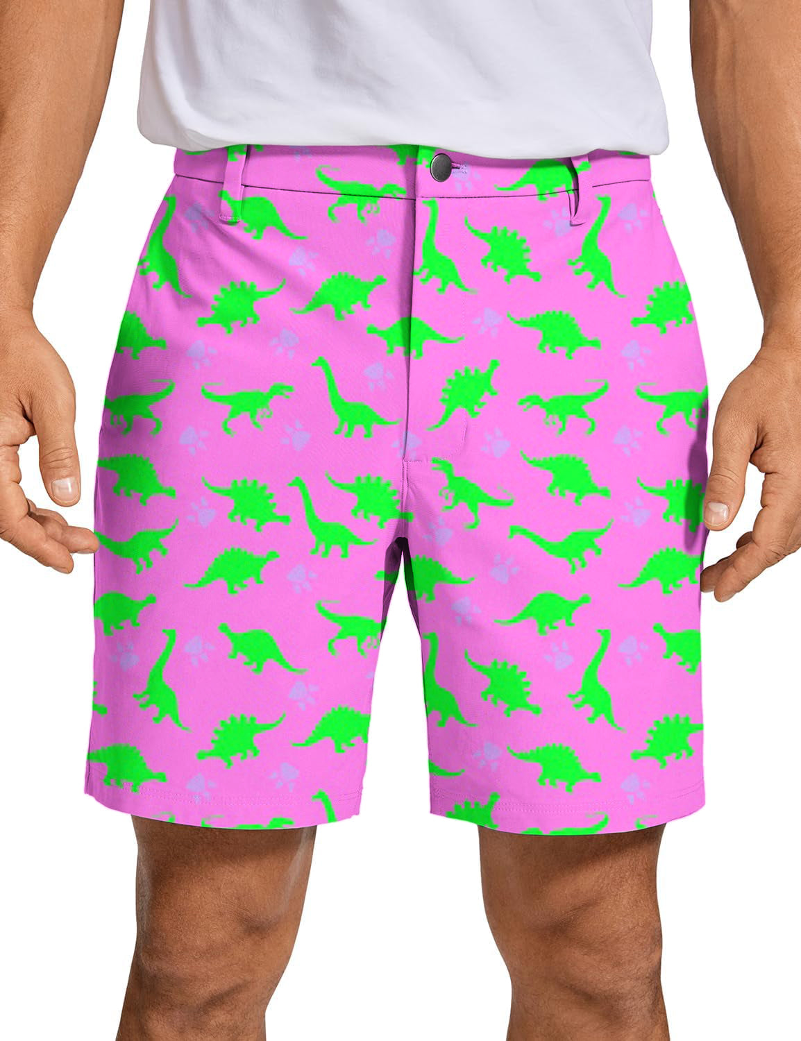 Men's Golf Shorts Pink Land Before Time