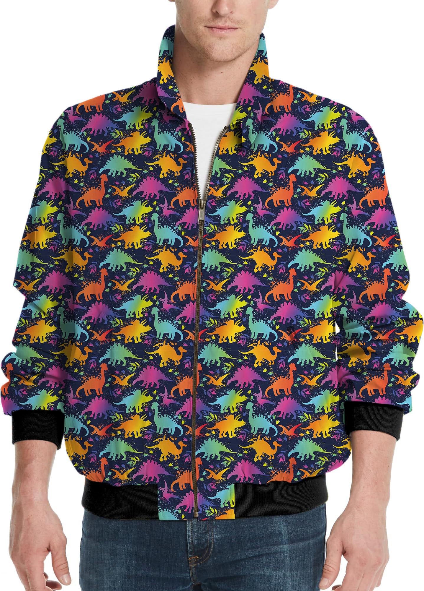 Dinosaur Party-Men's Golf Windbreaker Light Jacket
