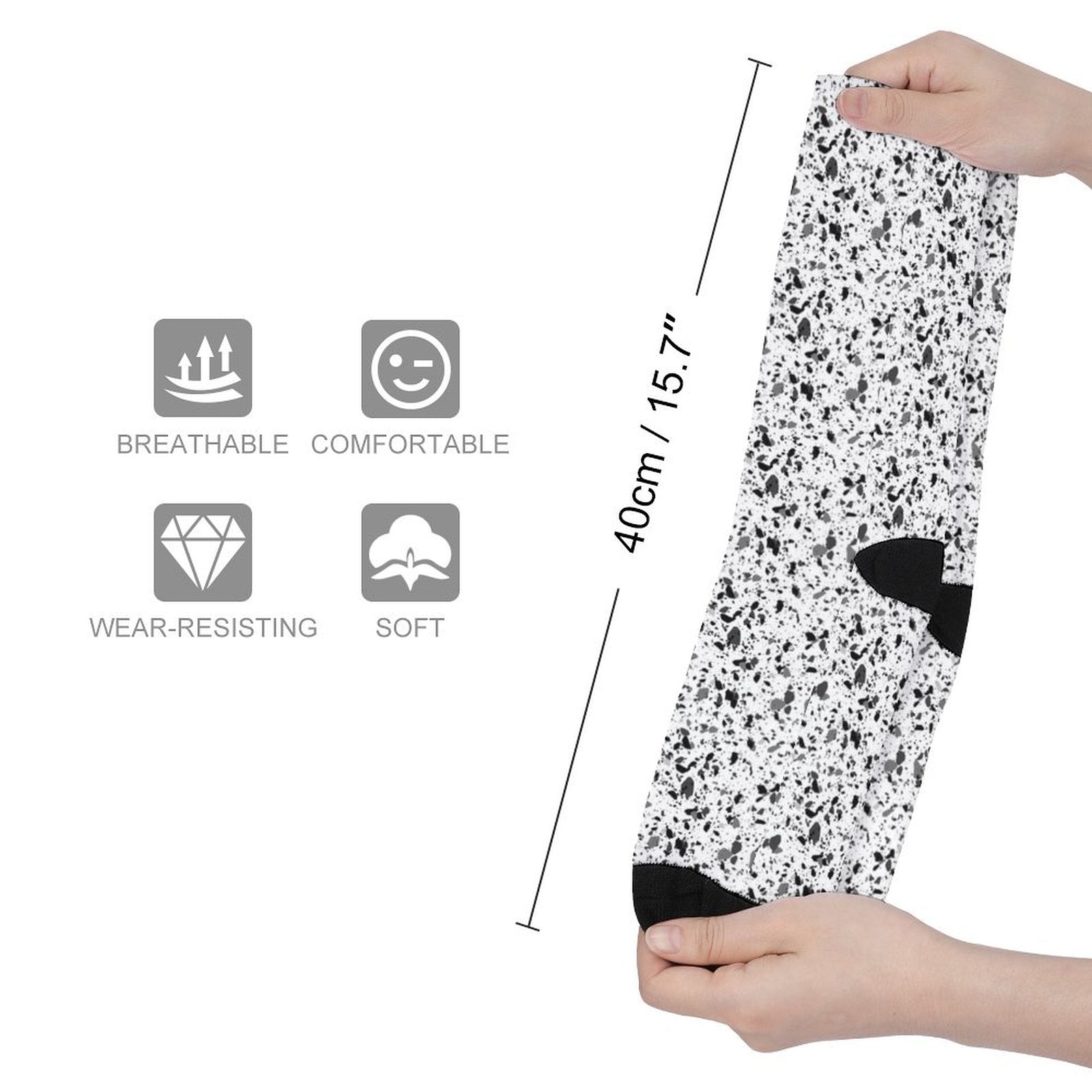 Terrazzo Prined socks Gifts for Men Women