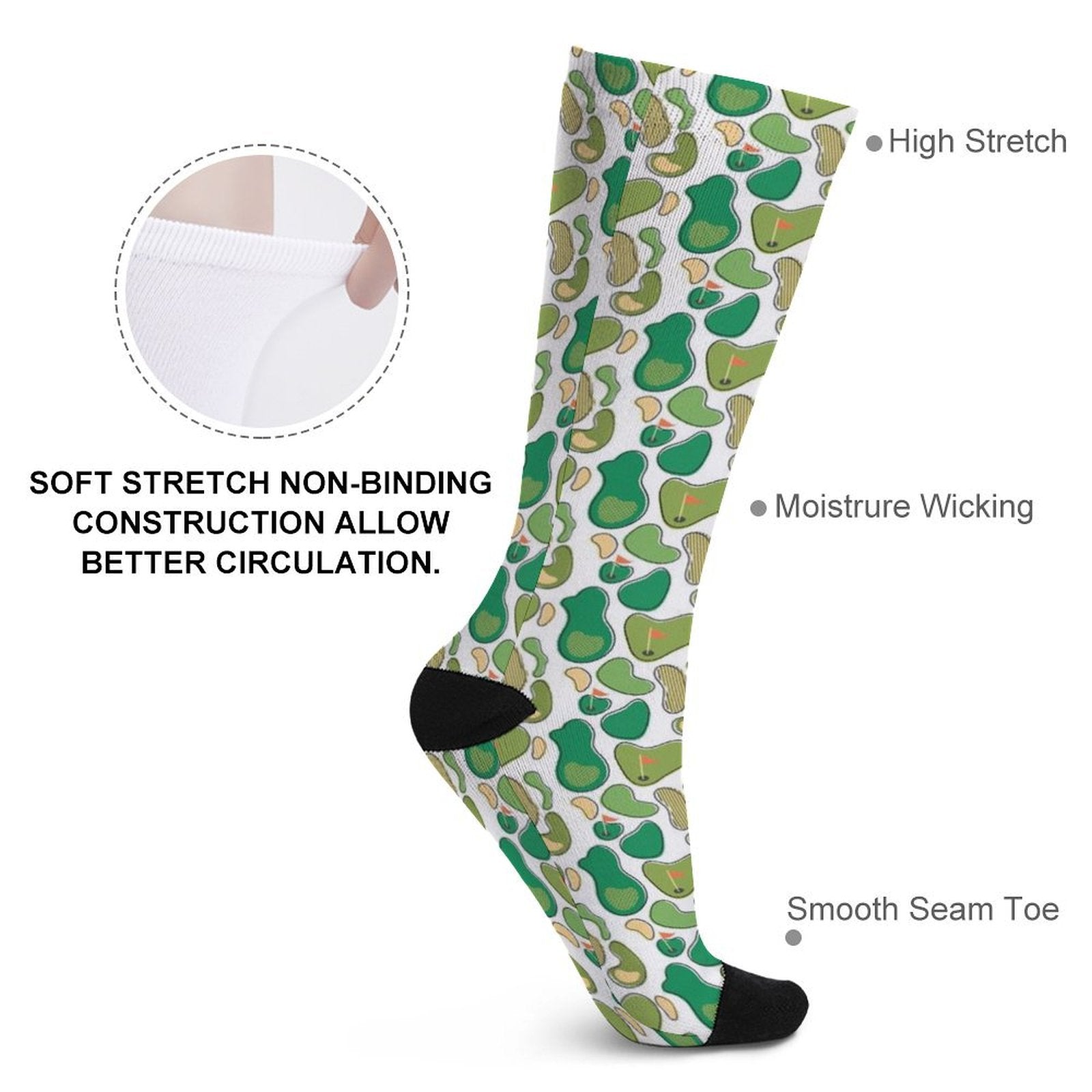 Winning Putt Prined socks Gifts for Men Women