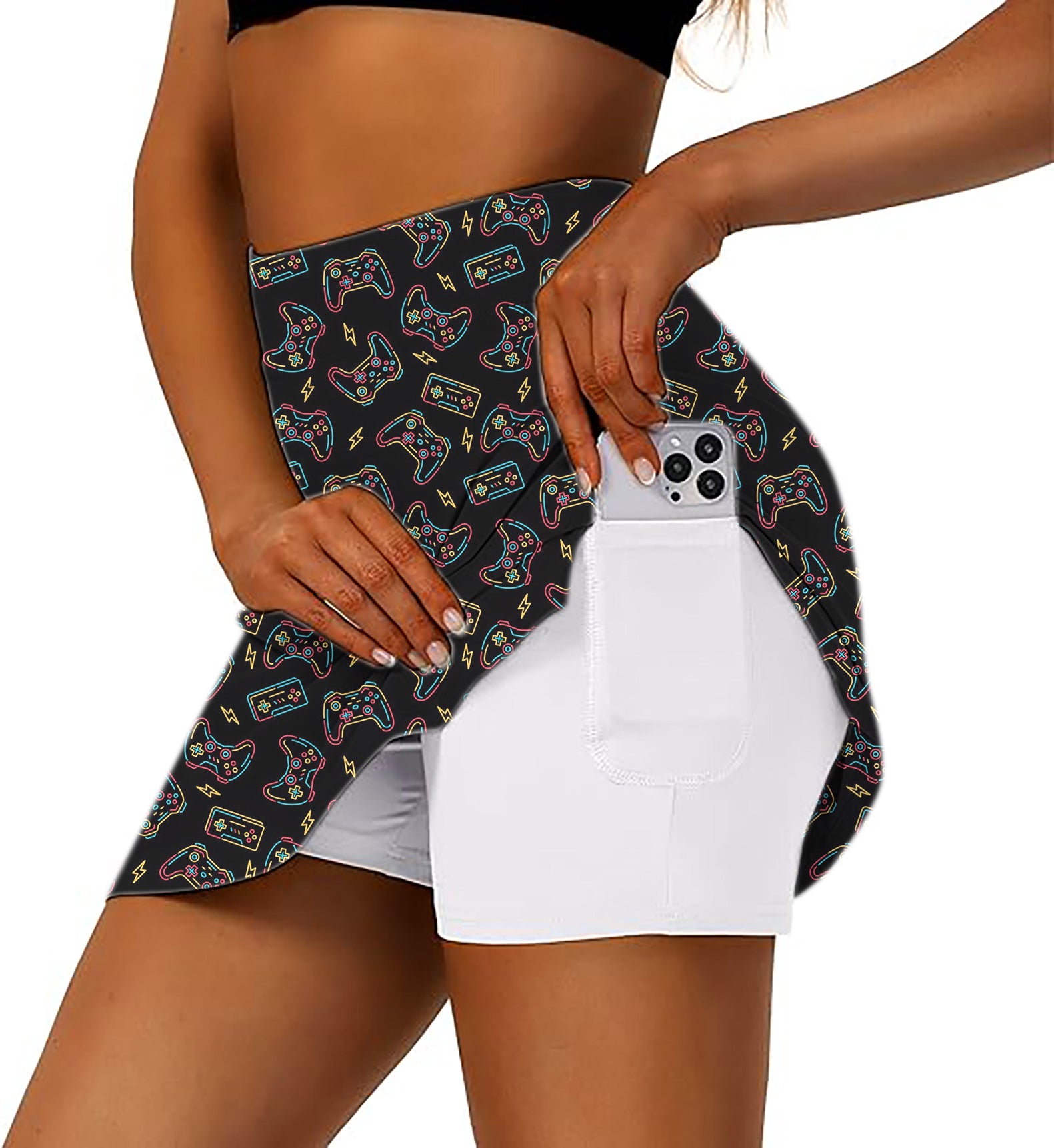 Game enthusiasts Women's Athletic Golf Skorts Flared Skirts