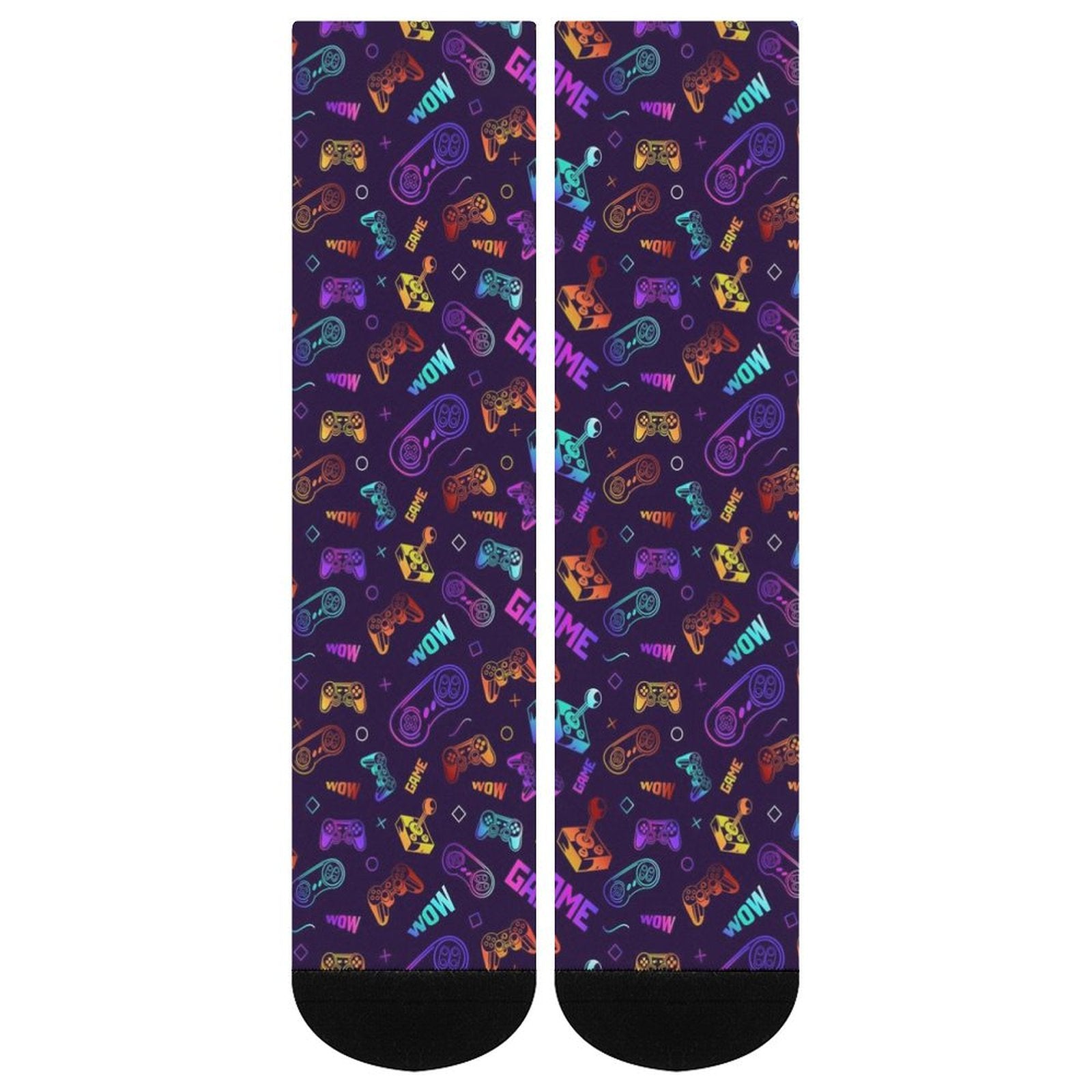 neon gamepad Prined socks Gifts for Men Women