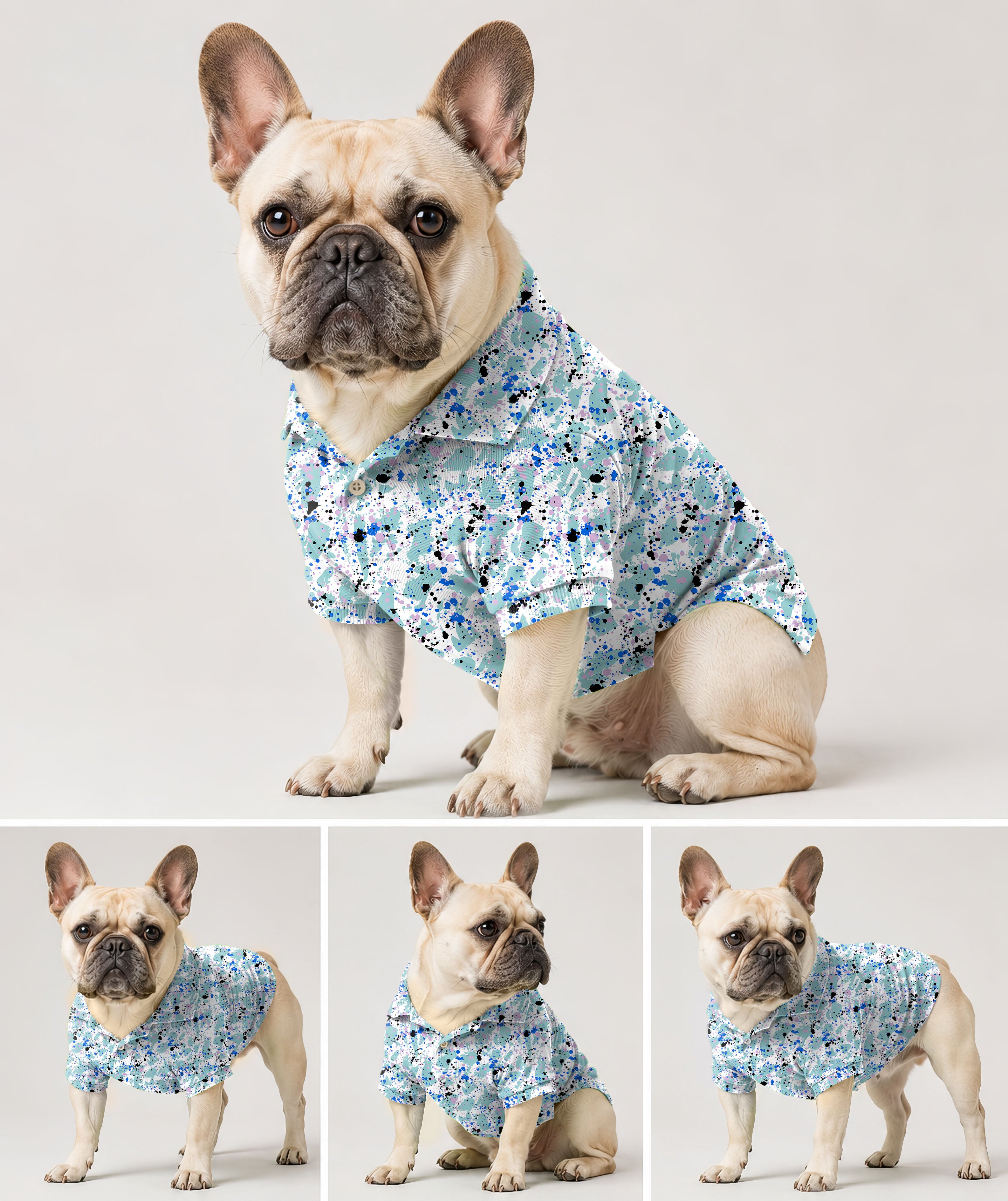 Dog's Paint dots golf polo