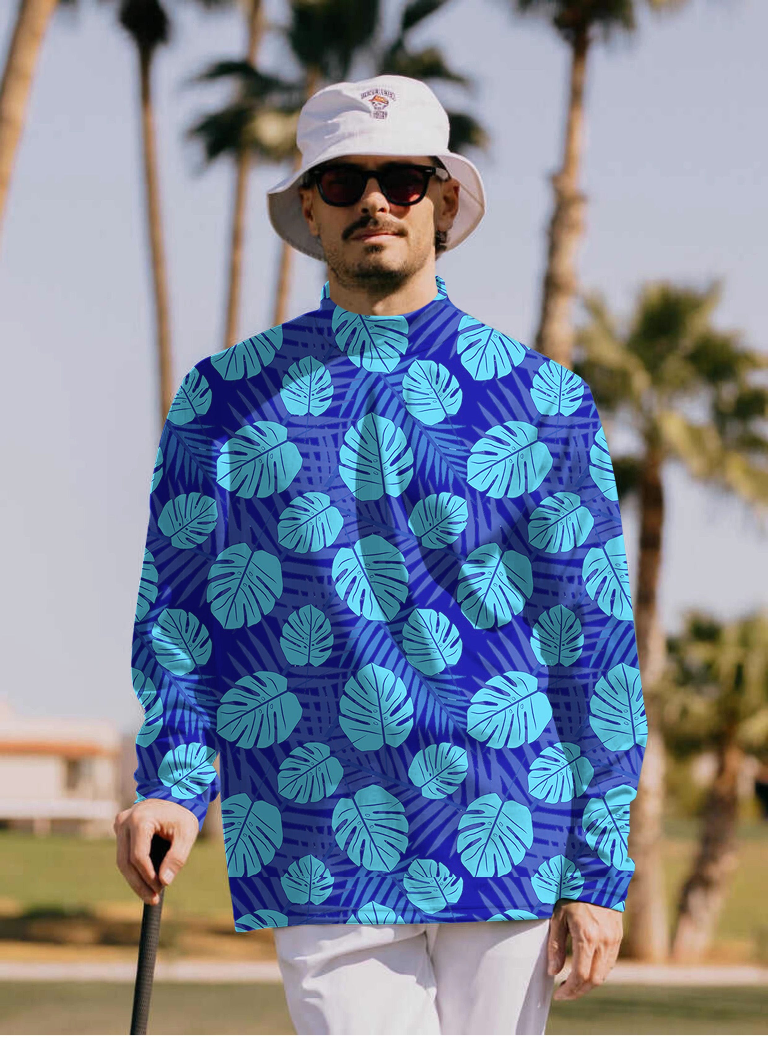 Men's Aloha Havana Pullover High neck Long/Short sleeve T-Shirt