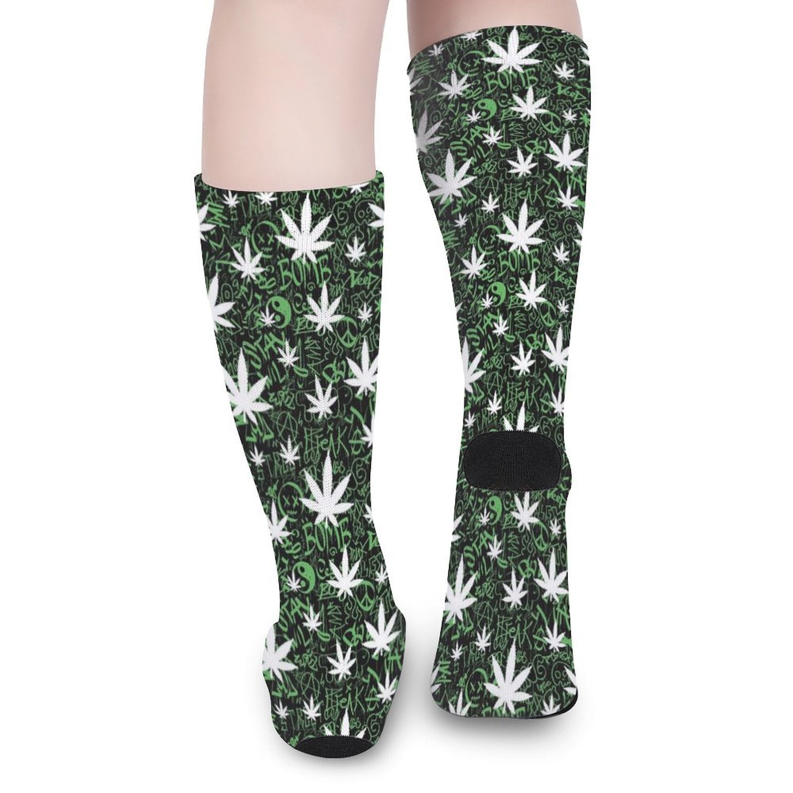 Leafy Grafitti Prined socks Gifts for Men Women