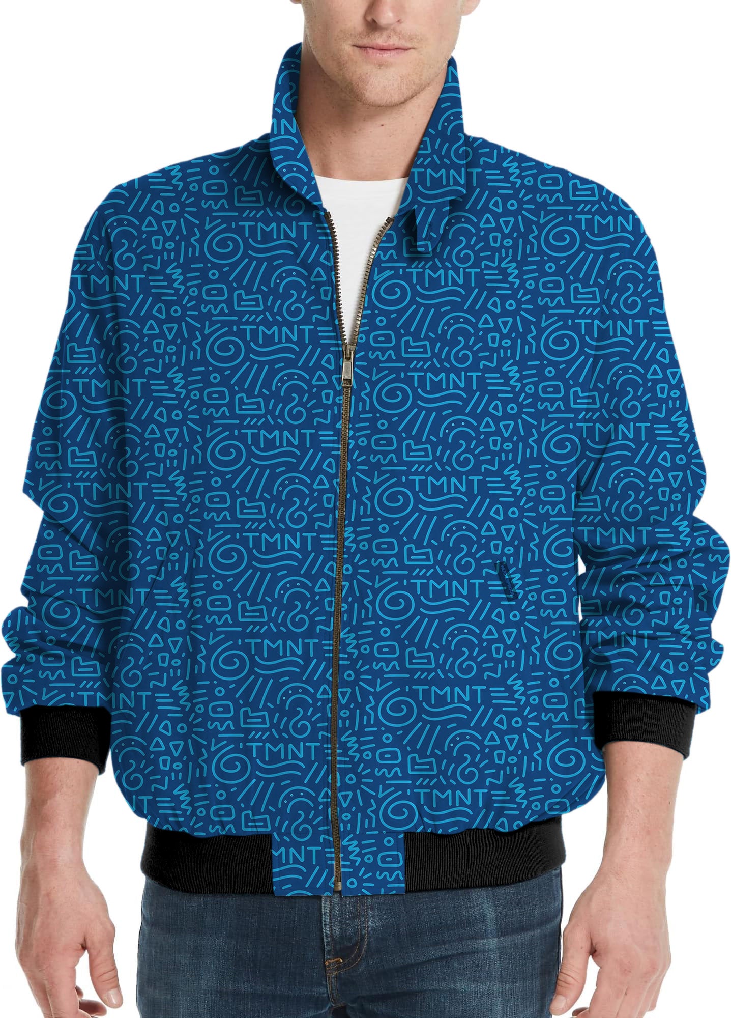 Blue Doodle-Men's Golf Windbreaker Light Jacket