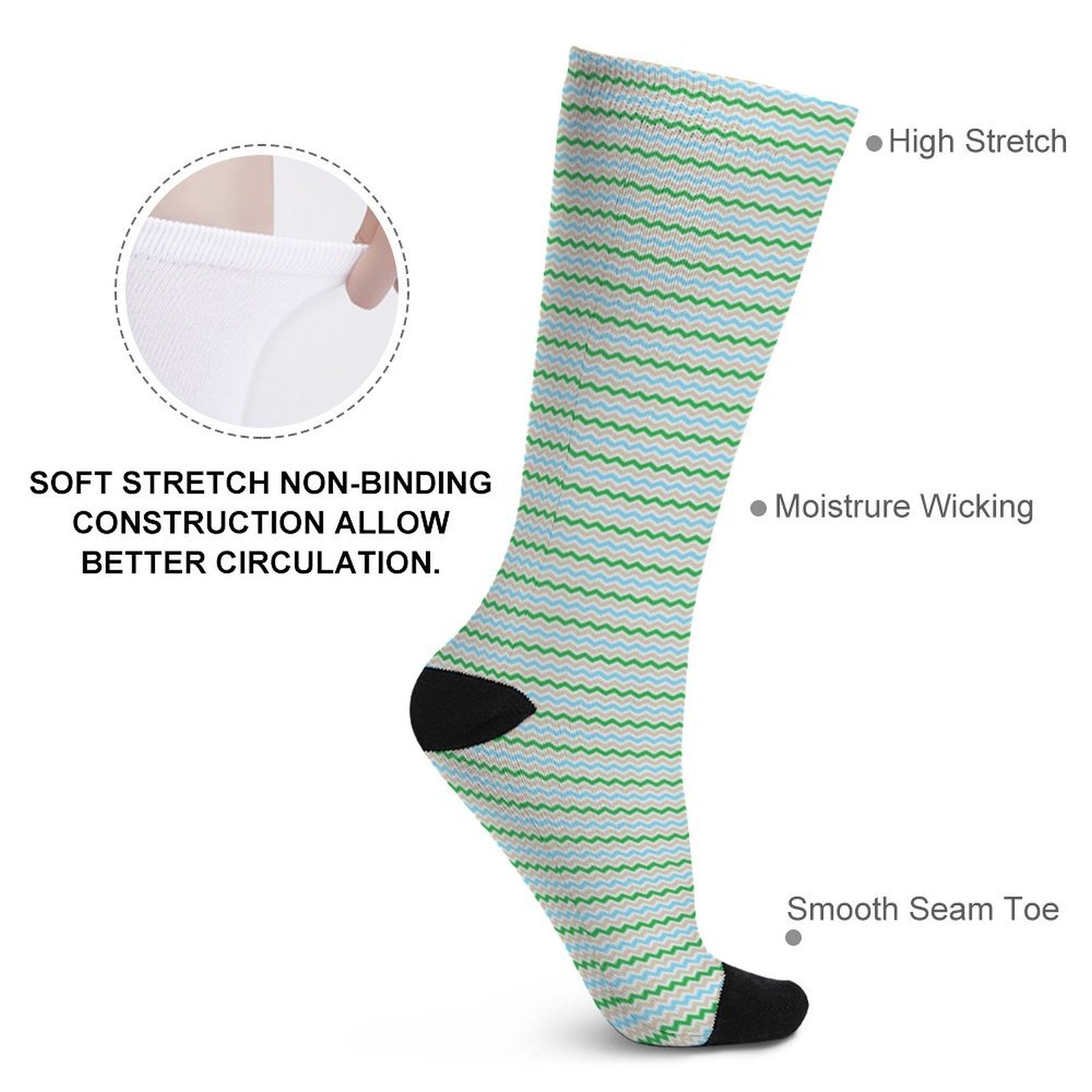 Wave Prined socks Gifts for Men Women