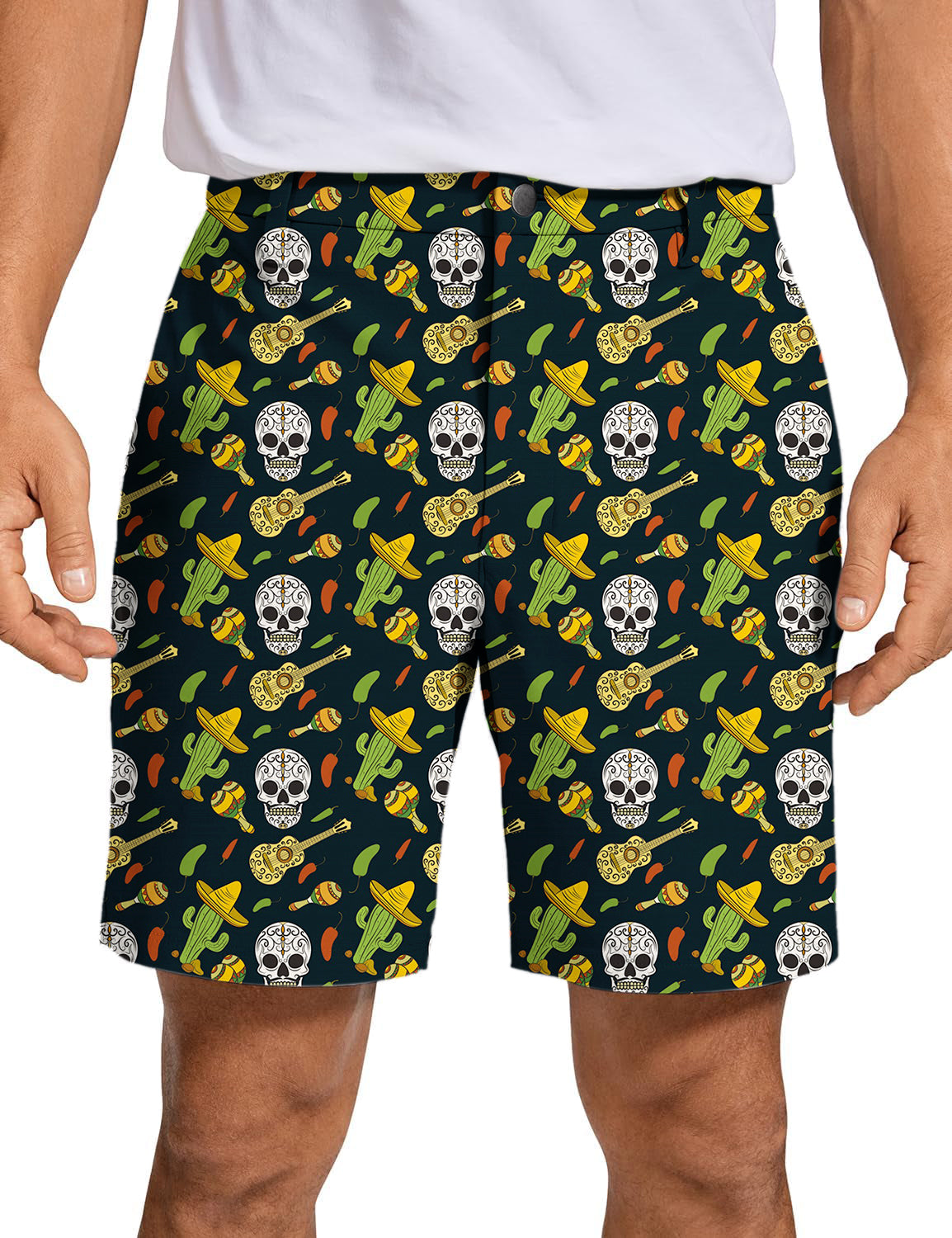 Men's Cactus and Skulle Golf Shorts