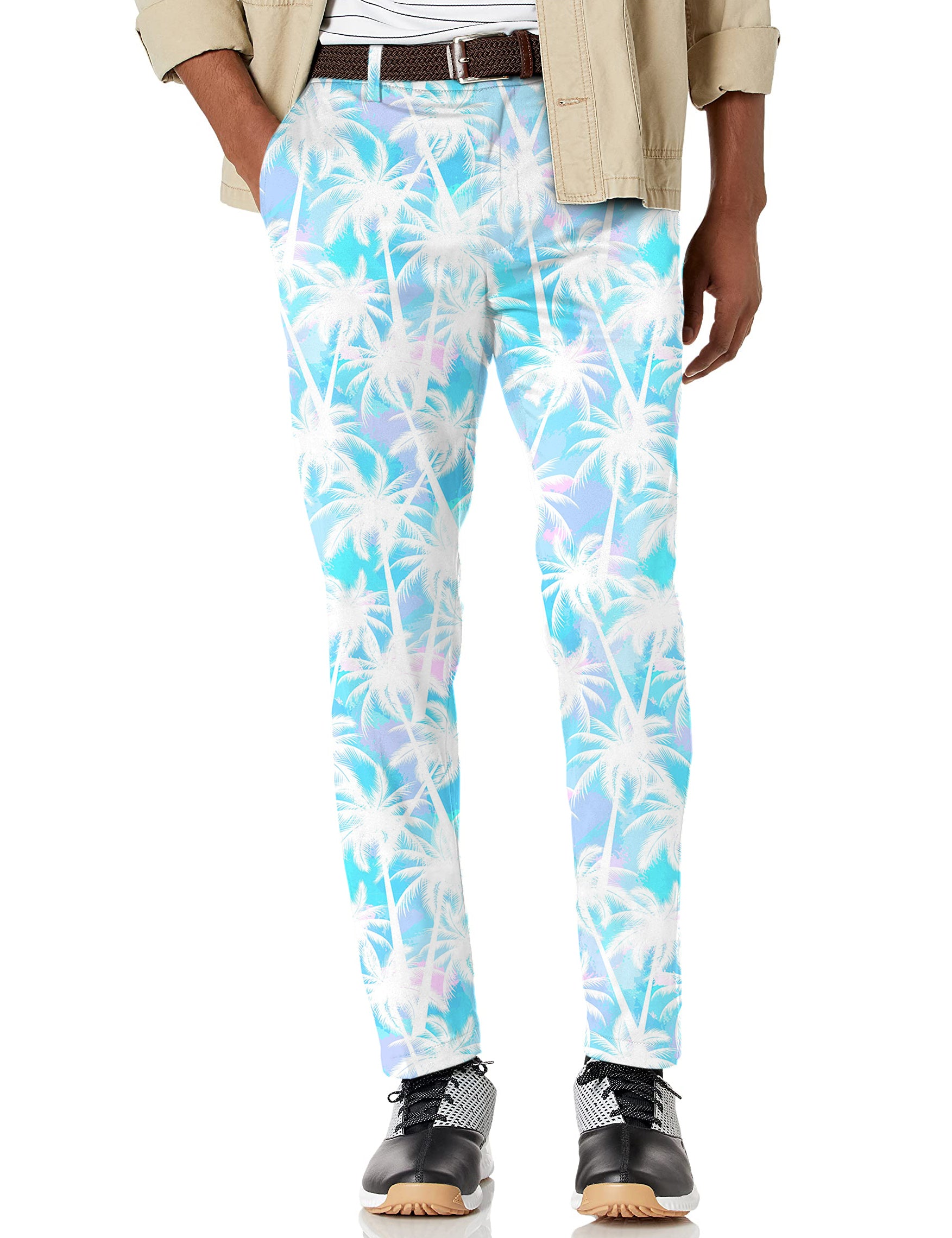 Men's Jungle Palm tree Stretch Golf pants