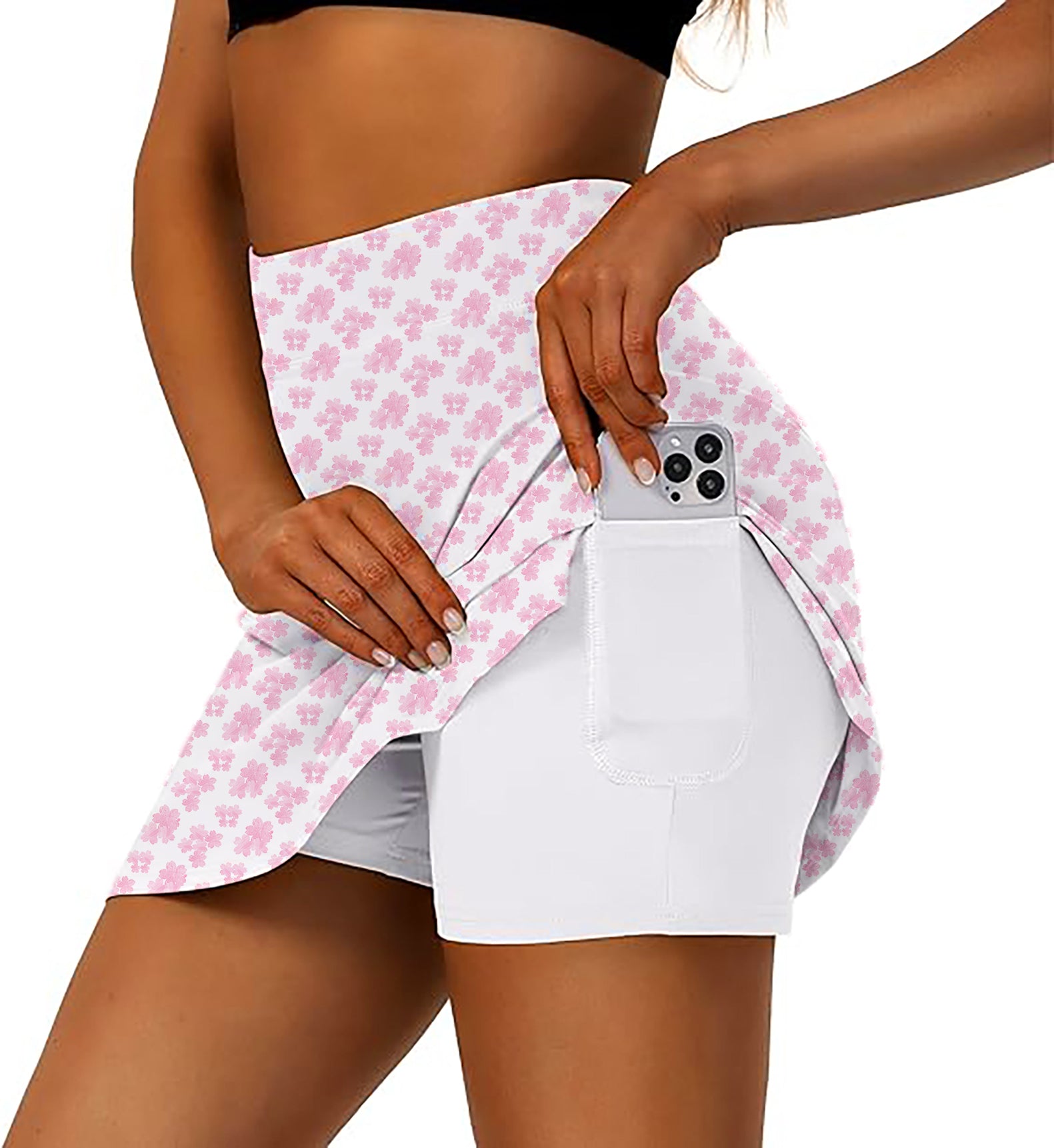 Women's sakura Golf Skirts Inner Shorts Pocket