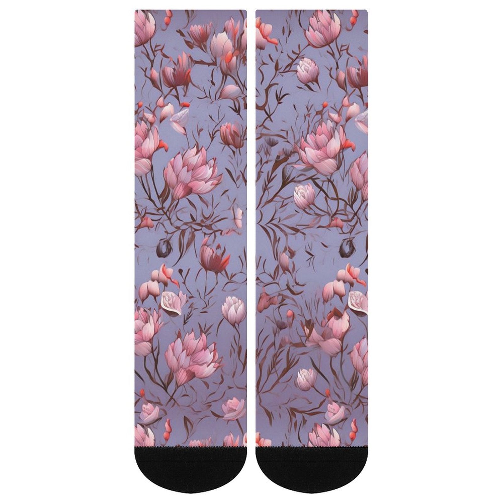 Cherry blossoms Prined socks Gifts for Men Women