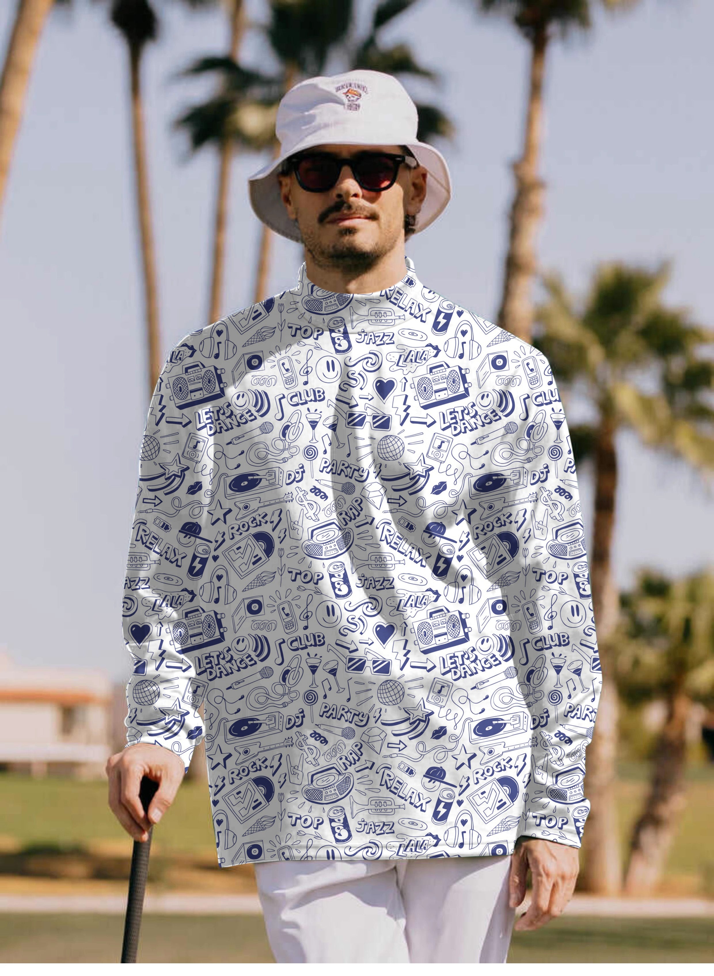 Men's Fore Play Pullover High neck Long/Short sleeve T-Shirt