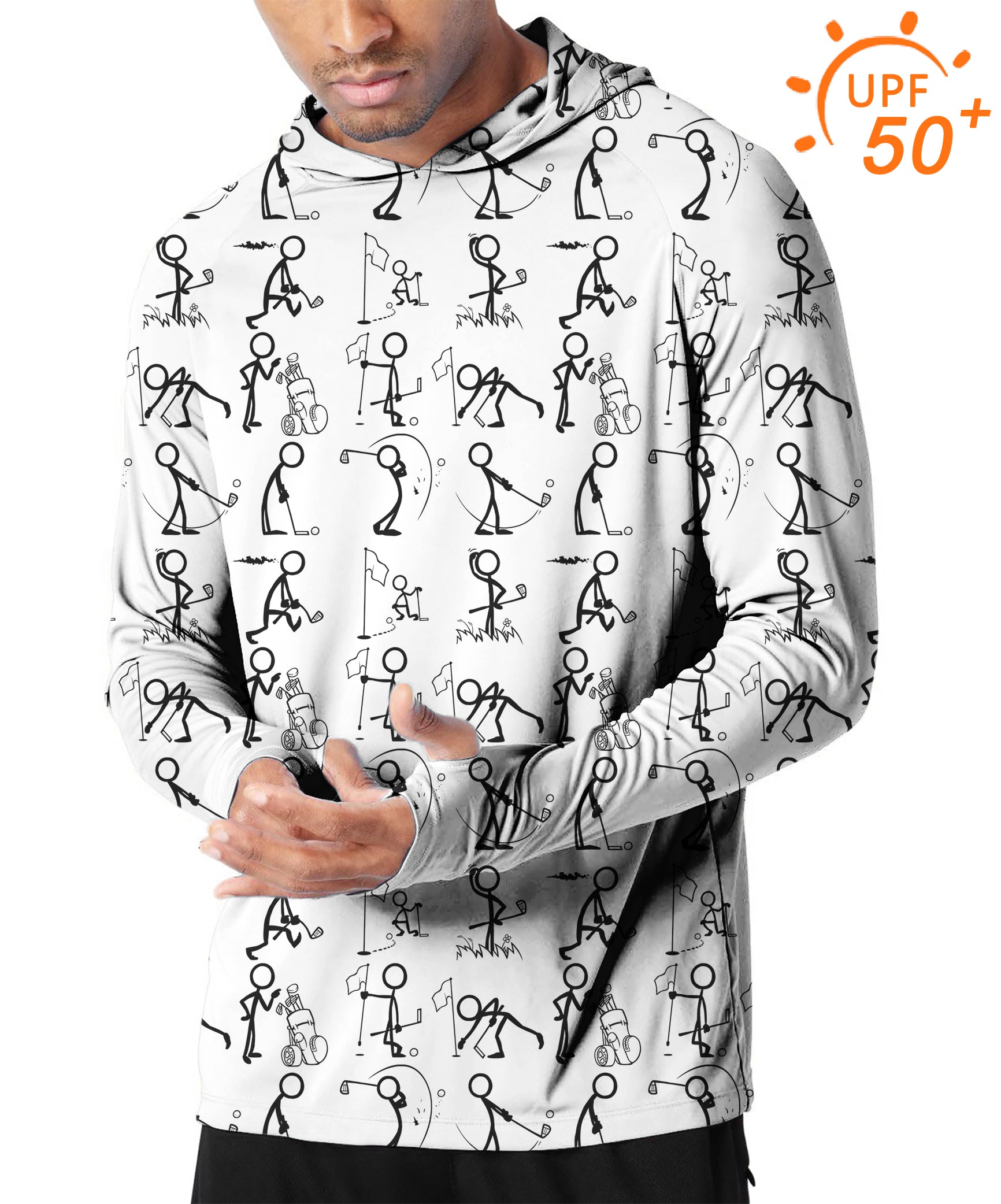 Men's Outdoor play golf Golf Sun Protection Slim Fit hoodies