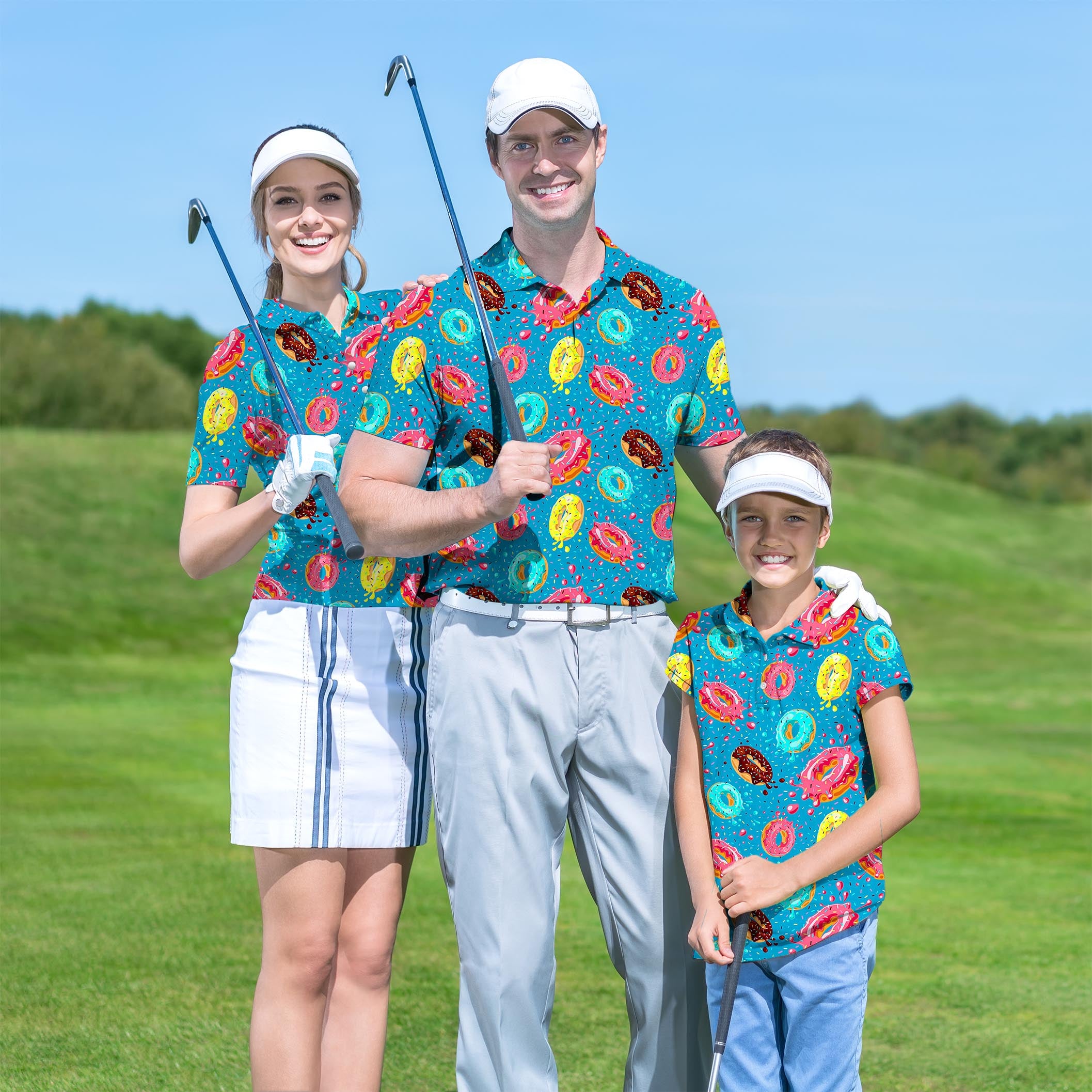 Golf Polo Couple Family set Hole In One tournament