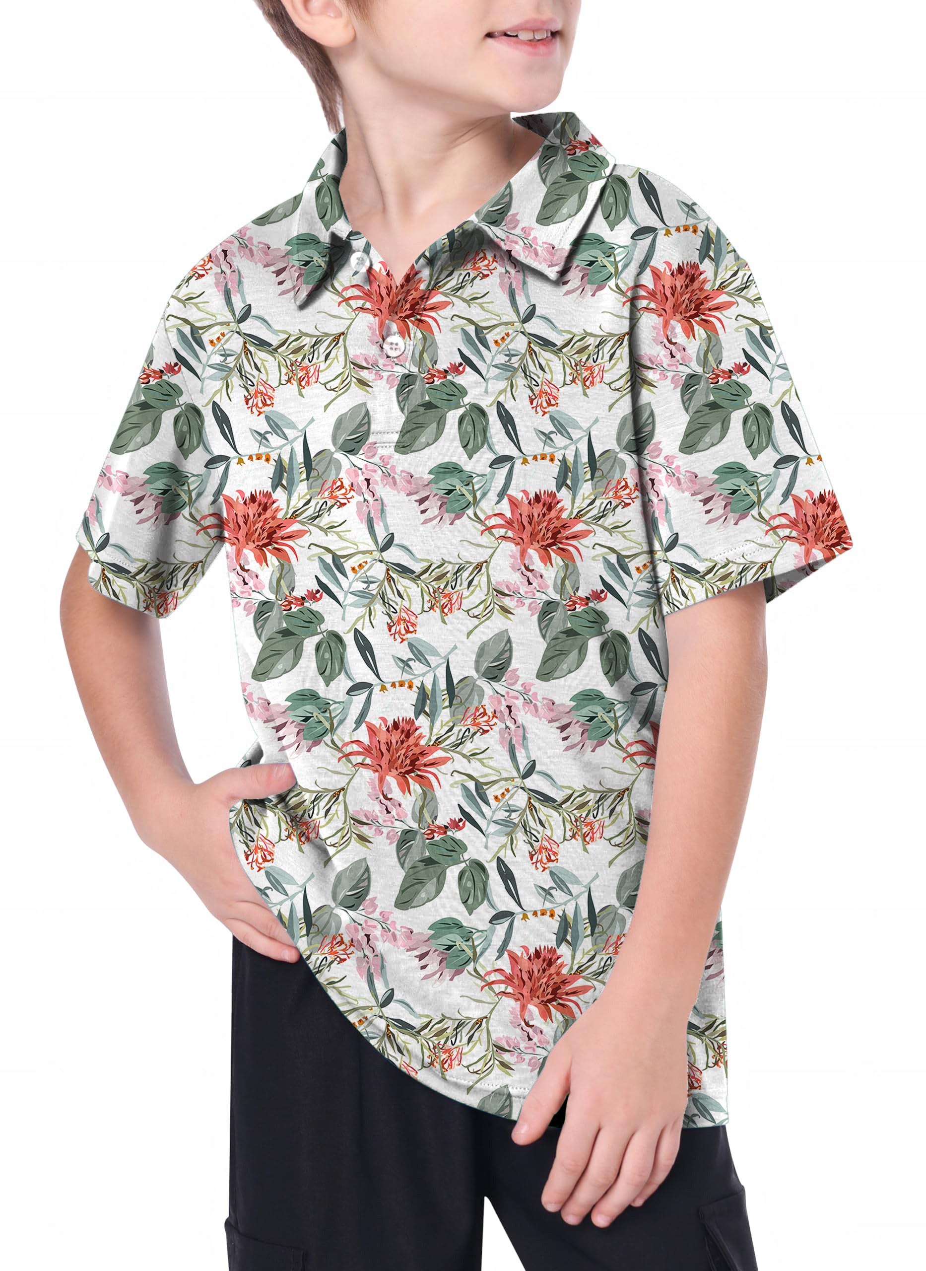 Youth Daisy Flower Golf Polo