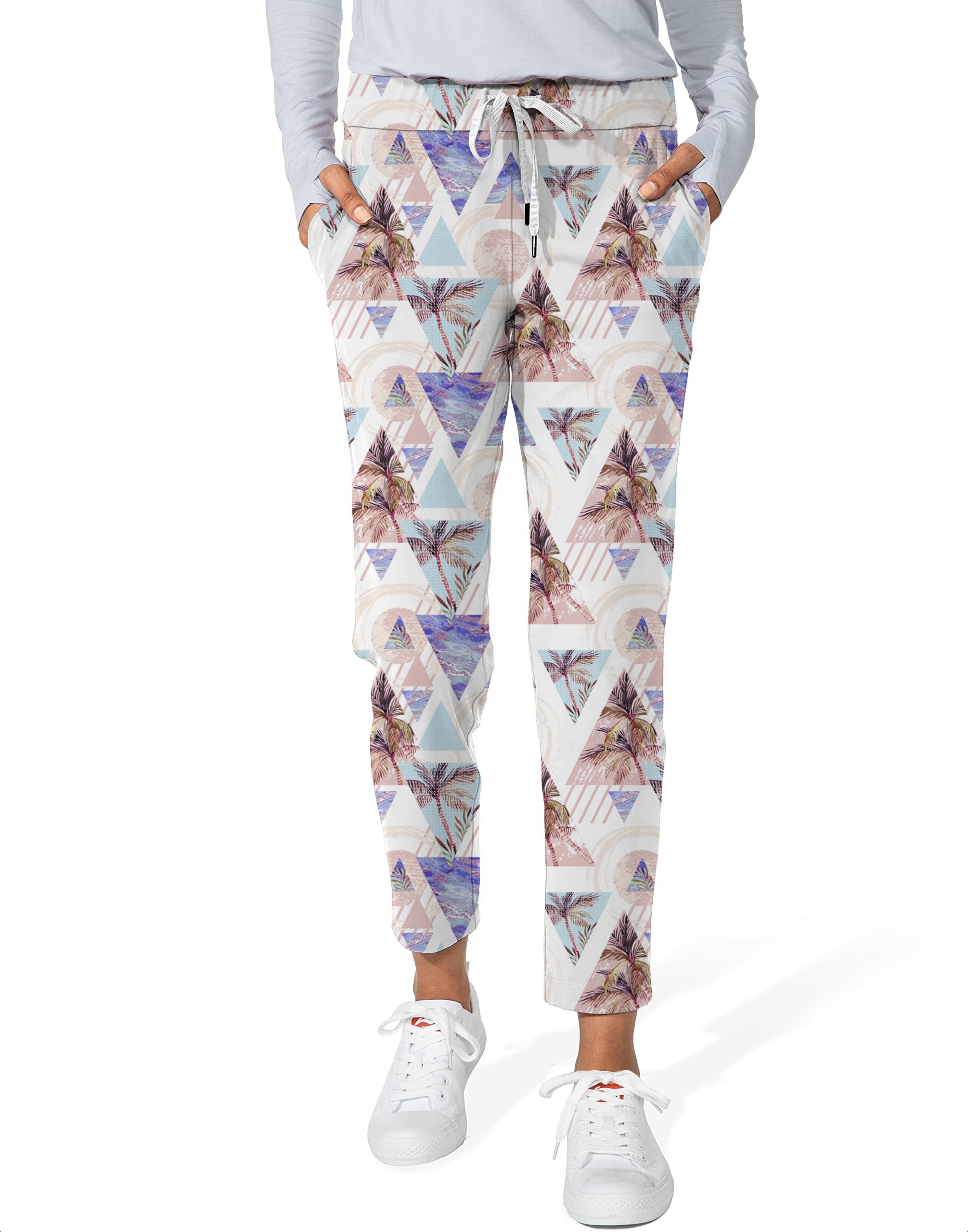 Cali Palm tree-Women's 7/8 Stretch Ankle Golf Pants