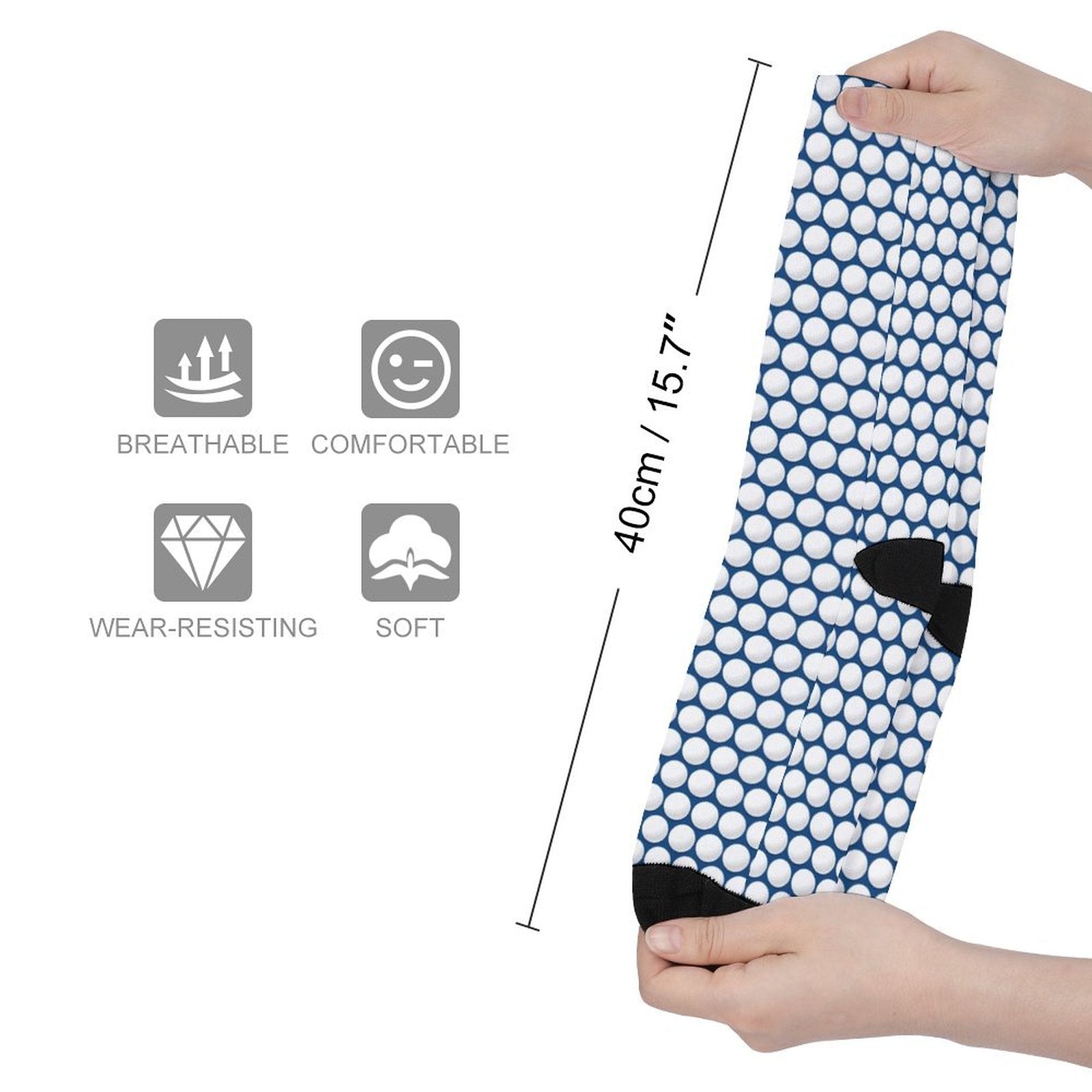 golf ball Prined socks Gifts for Men Women